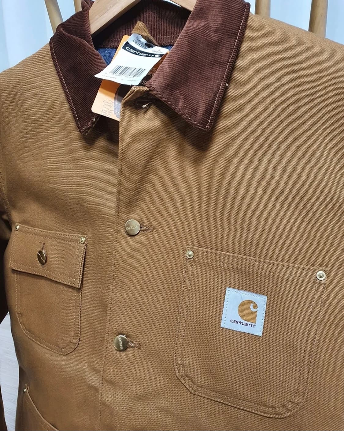 칼하트 초어자켓 us 칼하트브라운 상품이미지2