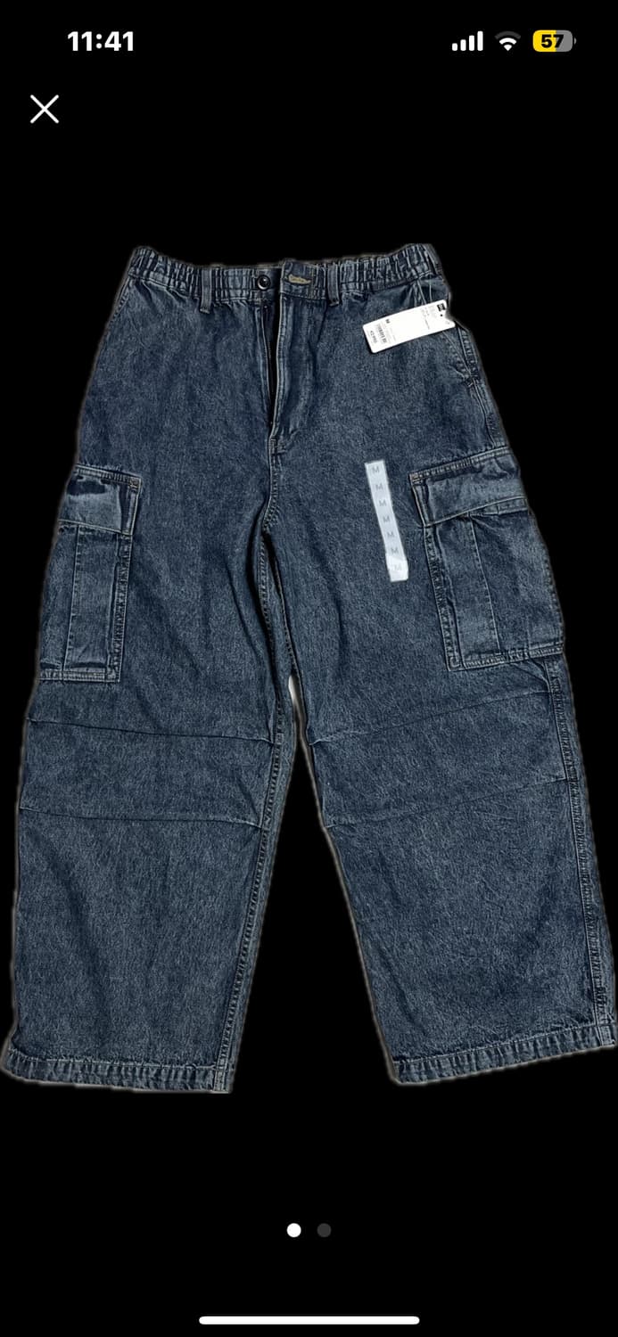 GU 슈퍼와이드 카고 데님  상품이미지1