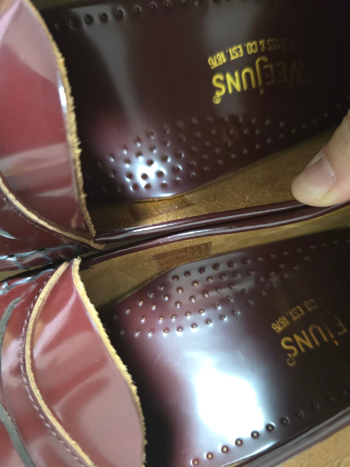 지에이치바스 위준 버건디 로퍼230 상품이미지6