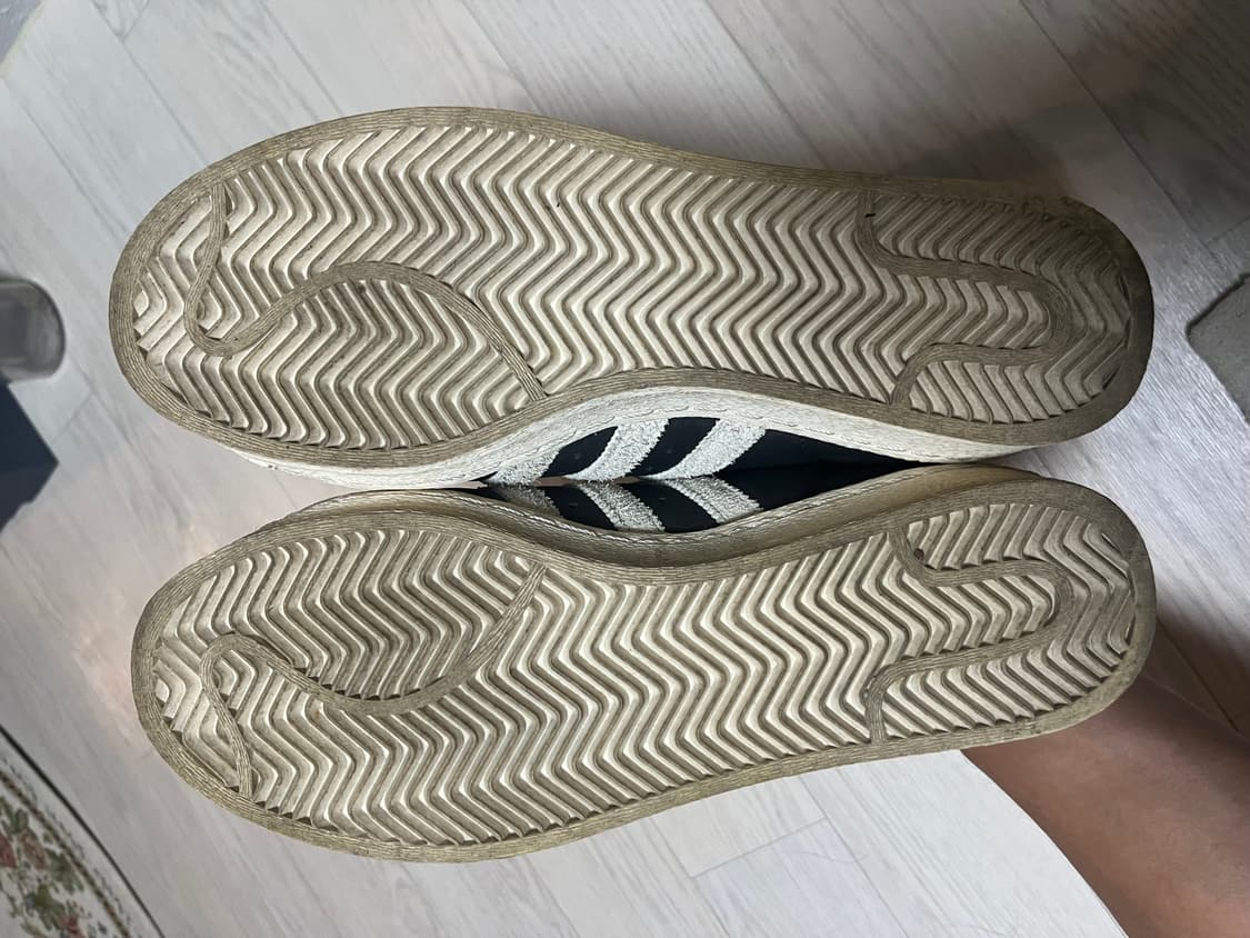 아디다스/슈퍼스타 82 블랙 화이트/275 상품이미지5