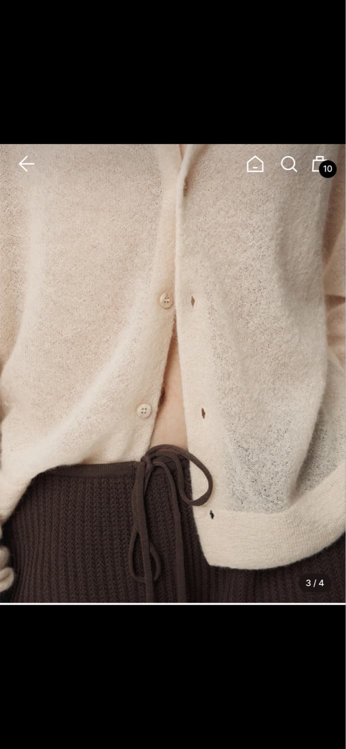 우마뭉 Italian Mohair Shirts Collared Cardi 상품이미지3
