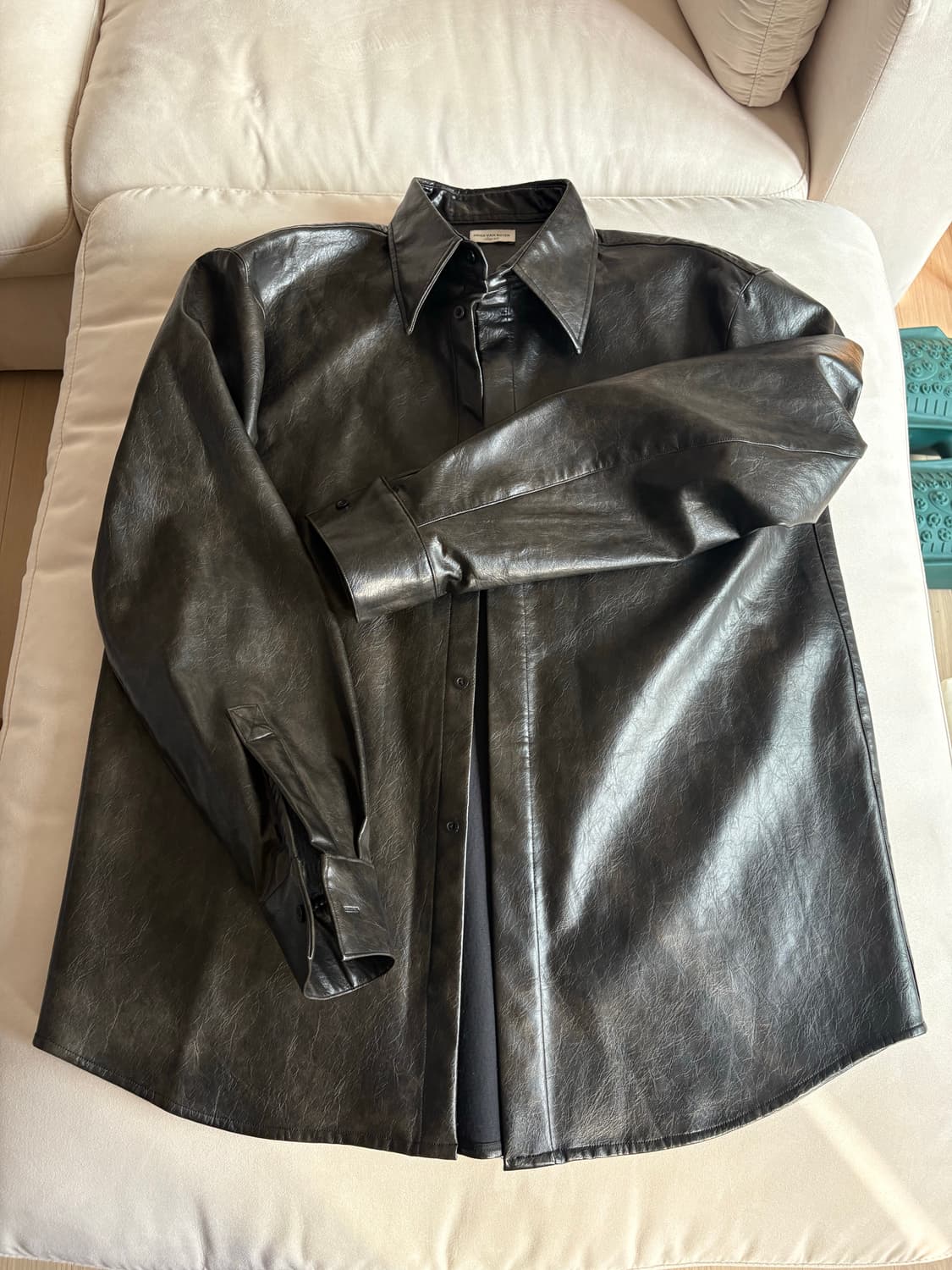 [48] 드리스 반 노튼 레더 셔츠 상품이미지1