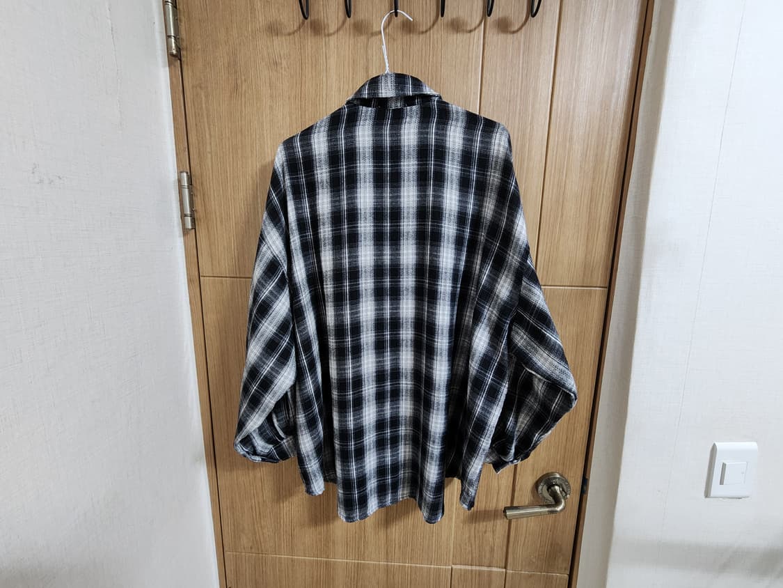 (F)여성 THUS 오버핏 체크 셔츠 상품이미지3