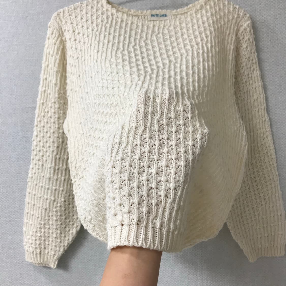 아이보리 라운드 니트 PAYTE LAKE knit 상품이미지4