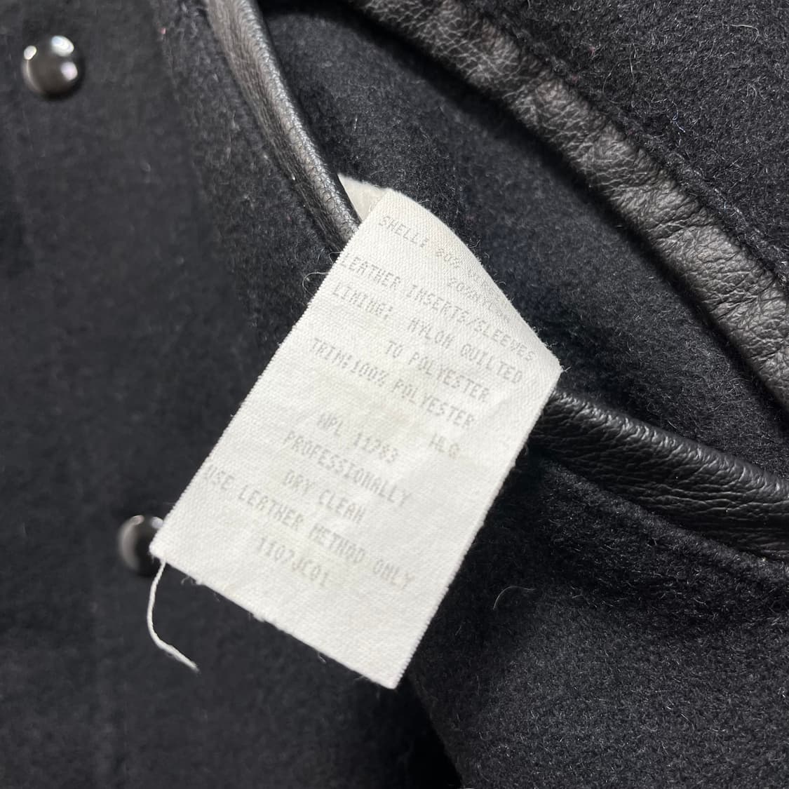 80s Holloway usa 미제 바시티 가죽 자켓(S) 상품이미지4