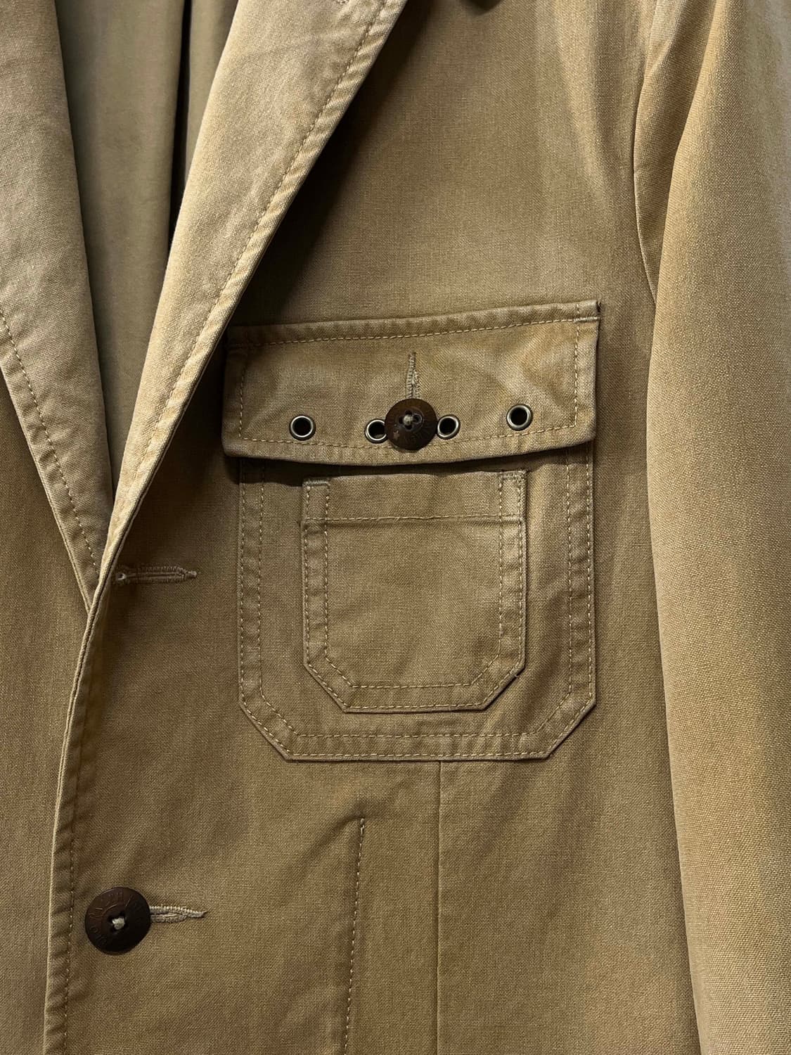 폴로 랄프로렌 탄베이지 친스트랩 페이드 덕캔버스 카코트 헌팅자켓 상품이미지7