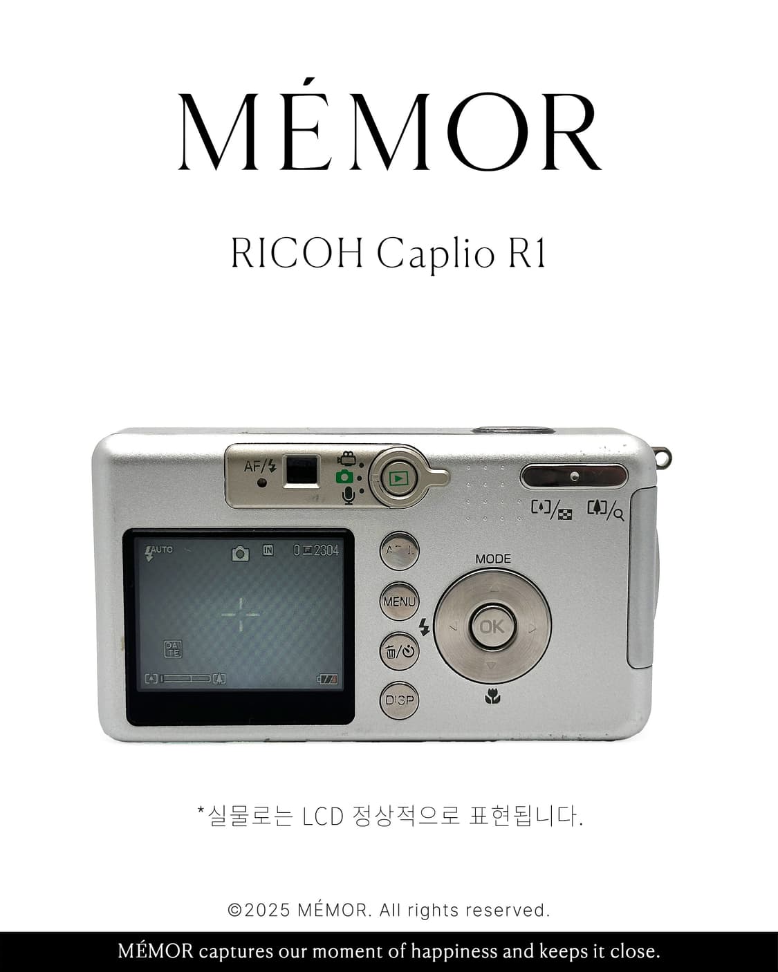 희귀/쿨톤뽀용느낌작례♥️RICOH Caplio R1 리코 디카 상품이미지5
