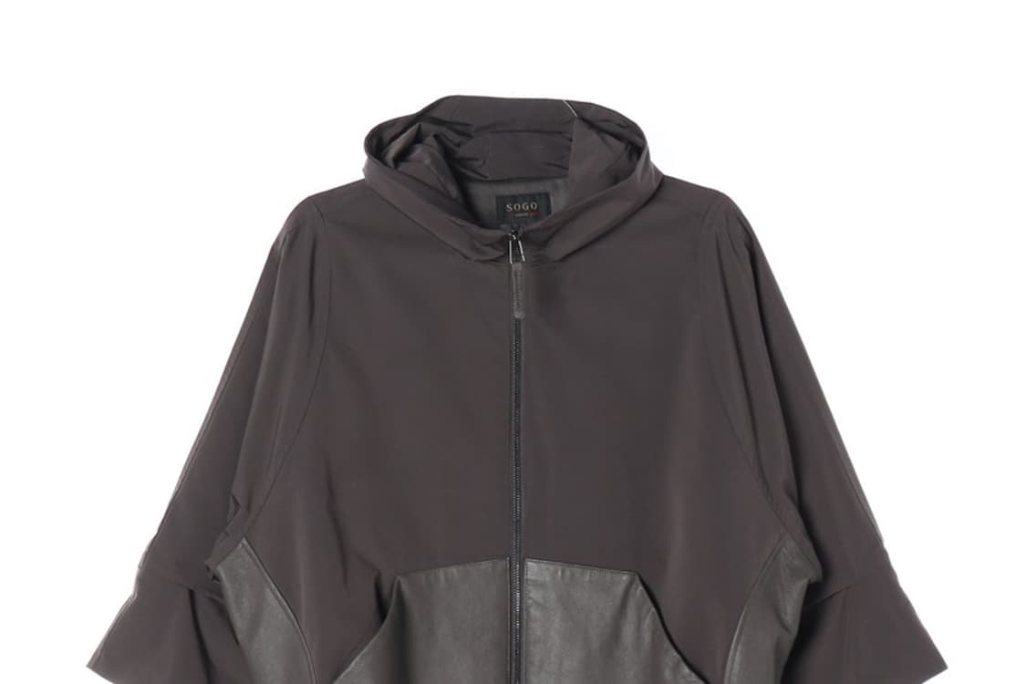 SOGO 양가죽 배색 여성 후드 자켓 상품이미지4