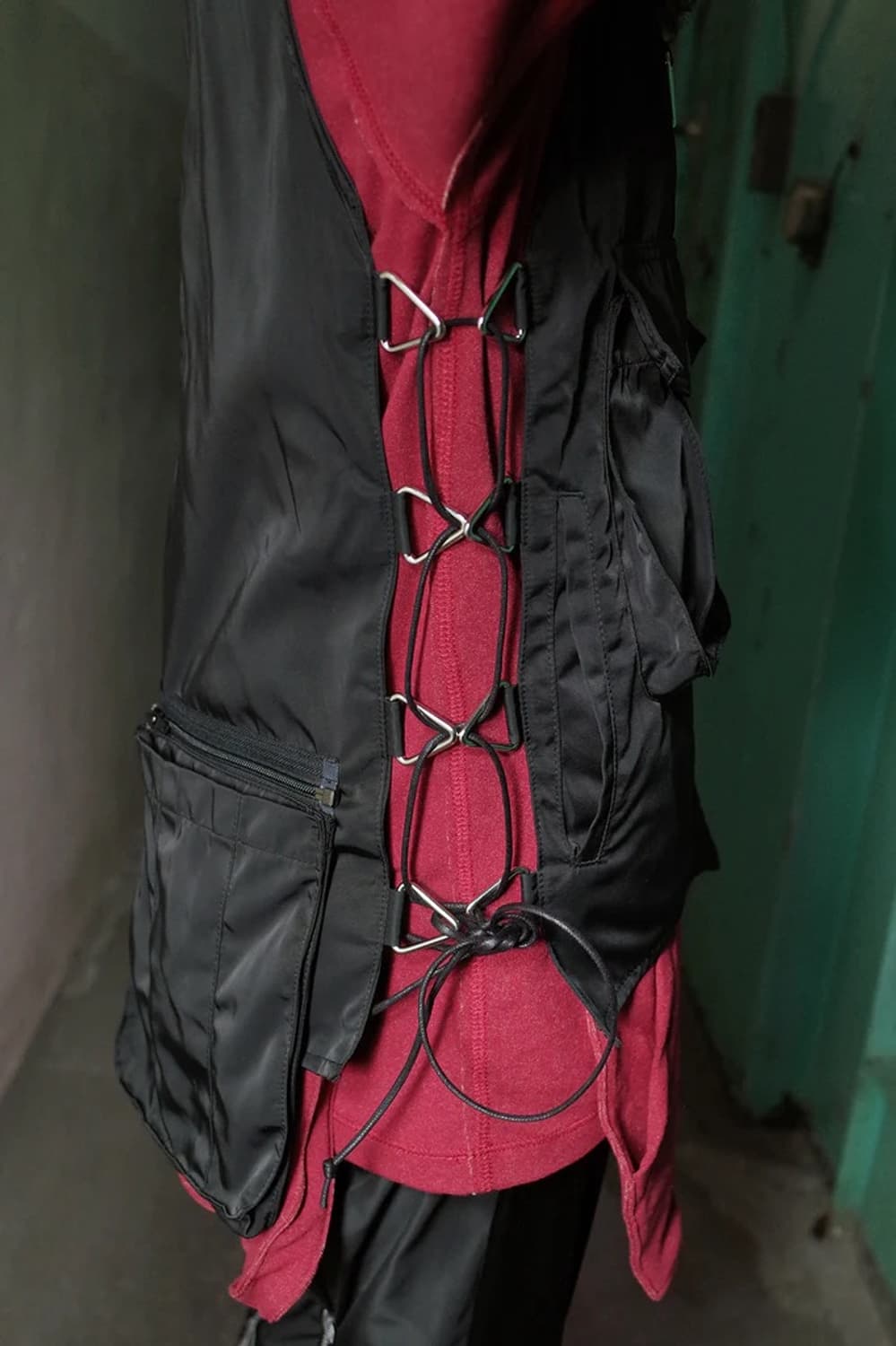 homme boy Adjustable 옴므보이 스트링 멀티 베스트 조끼 상품이미지4