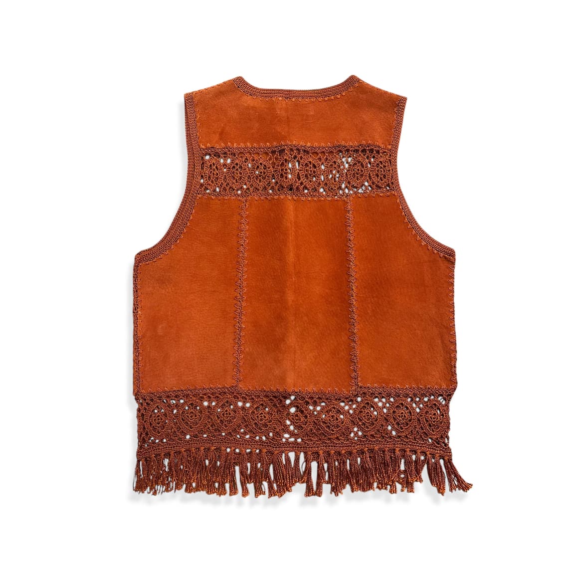 Suede Orange Western Vest 상품이미지2