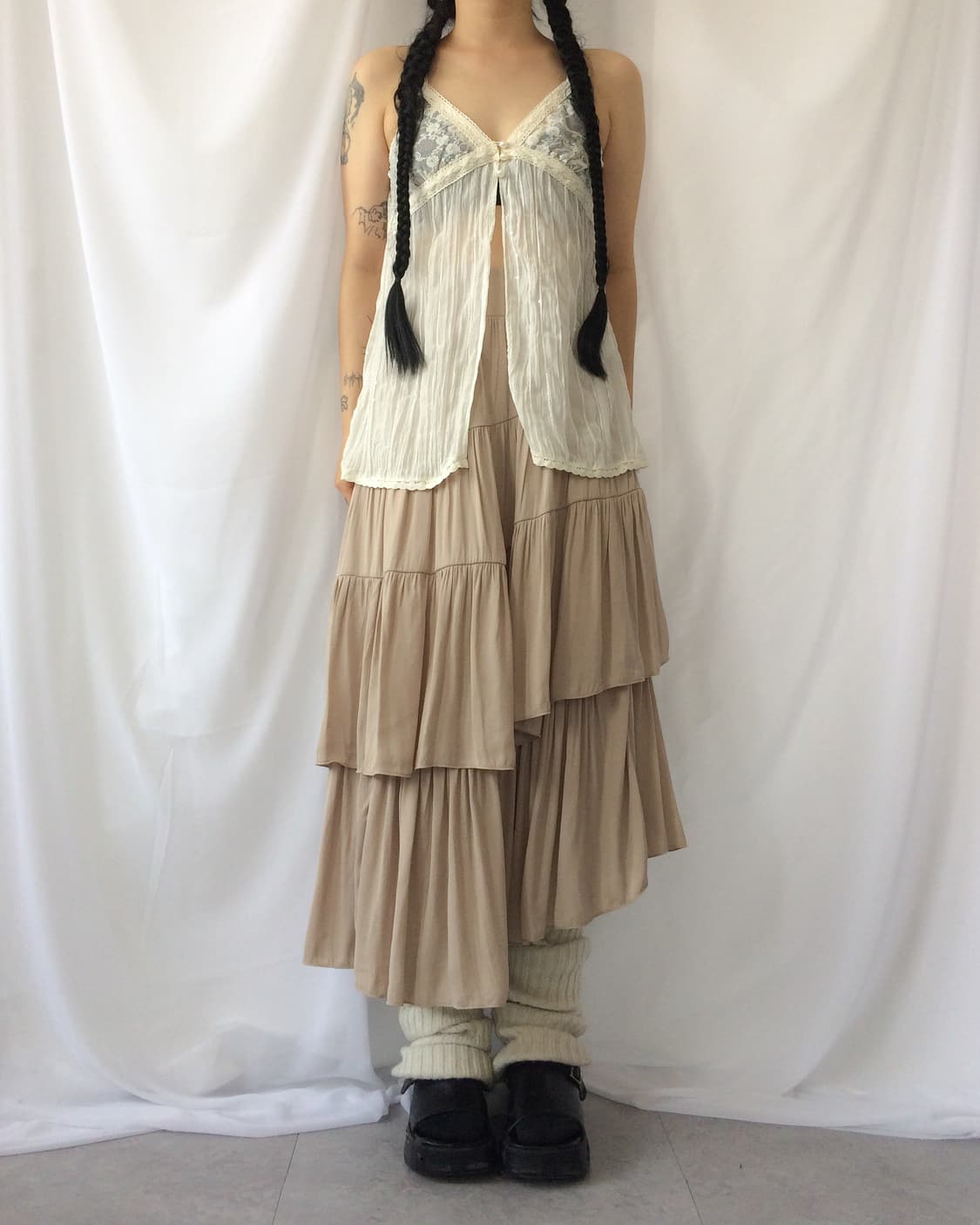 Lace point sleeveless 상품이미지1