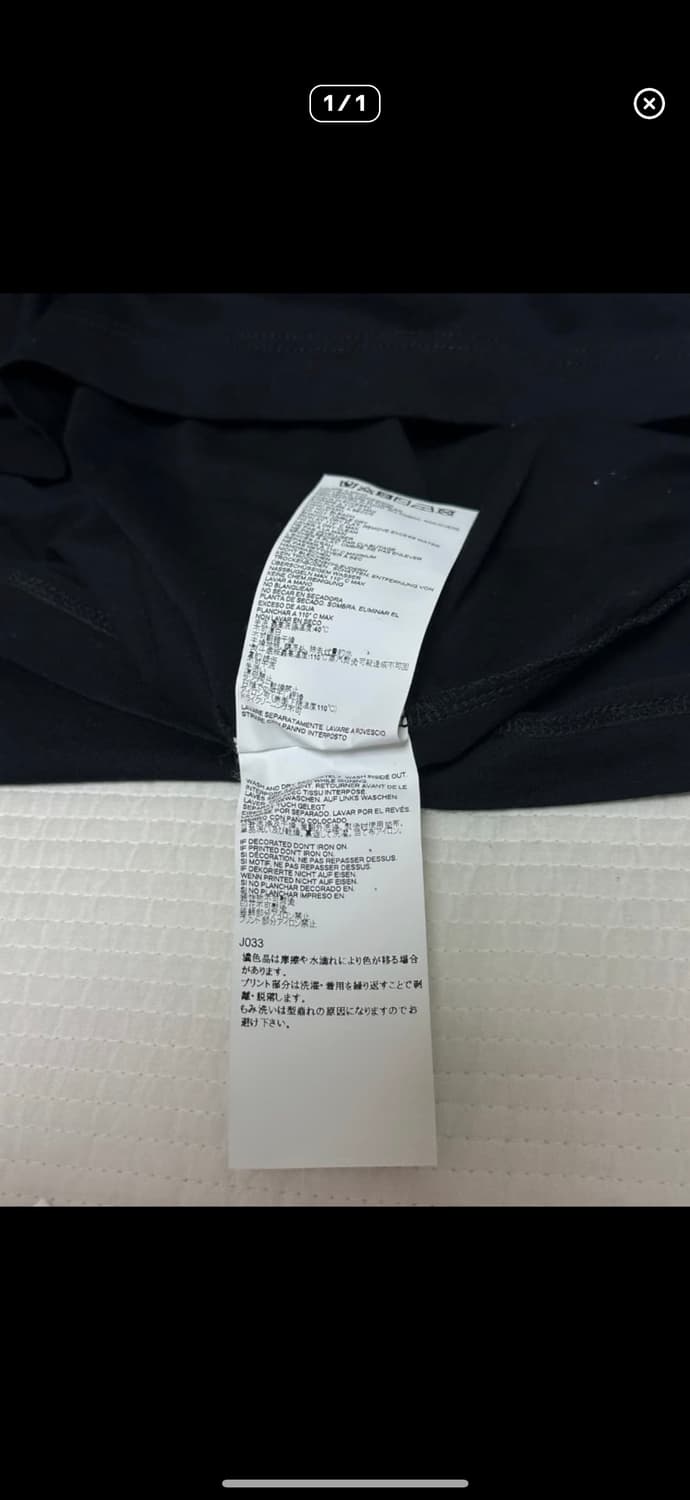 마르지엘라 립 프린트 반팔 티셔츠 블랙 44 상품이미지5