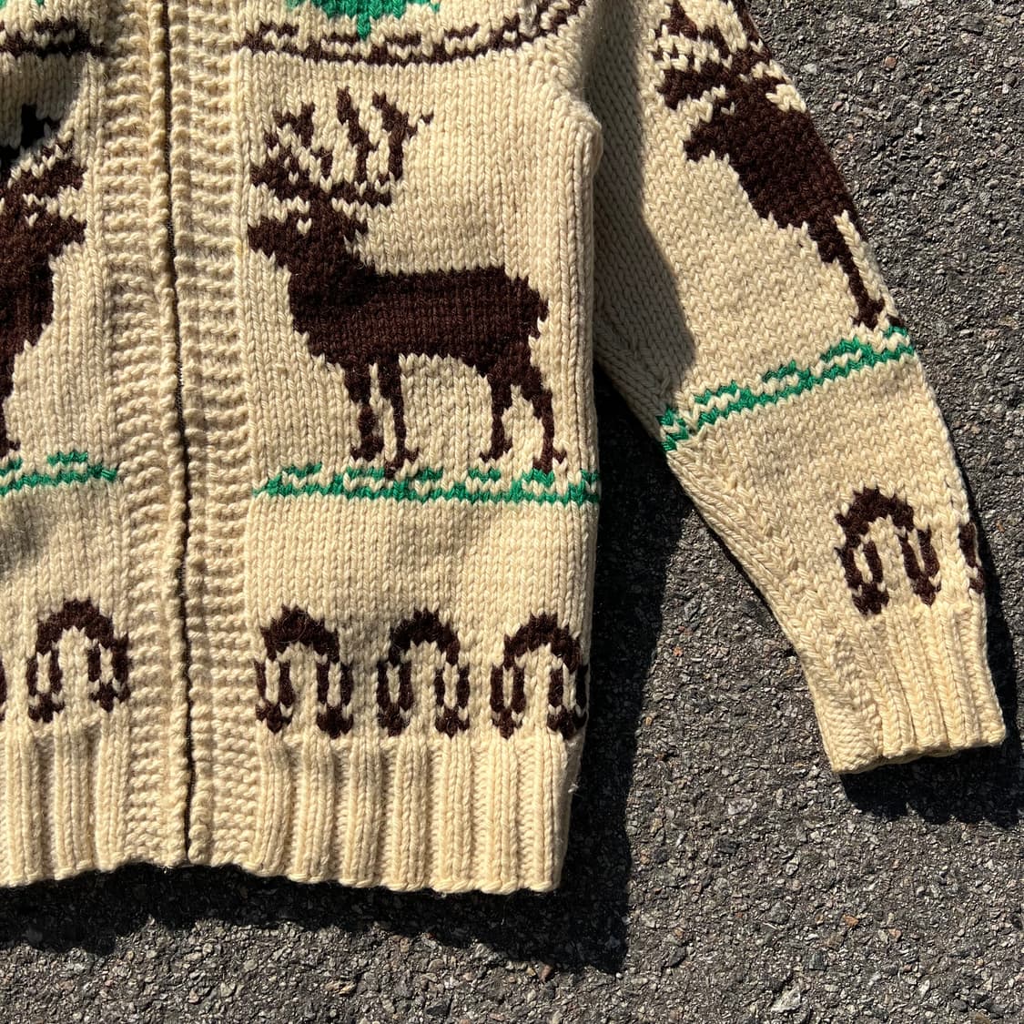 60‘s Lightning Zip Rein Deer Cowichan 상품이미지3