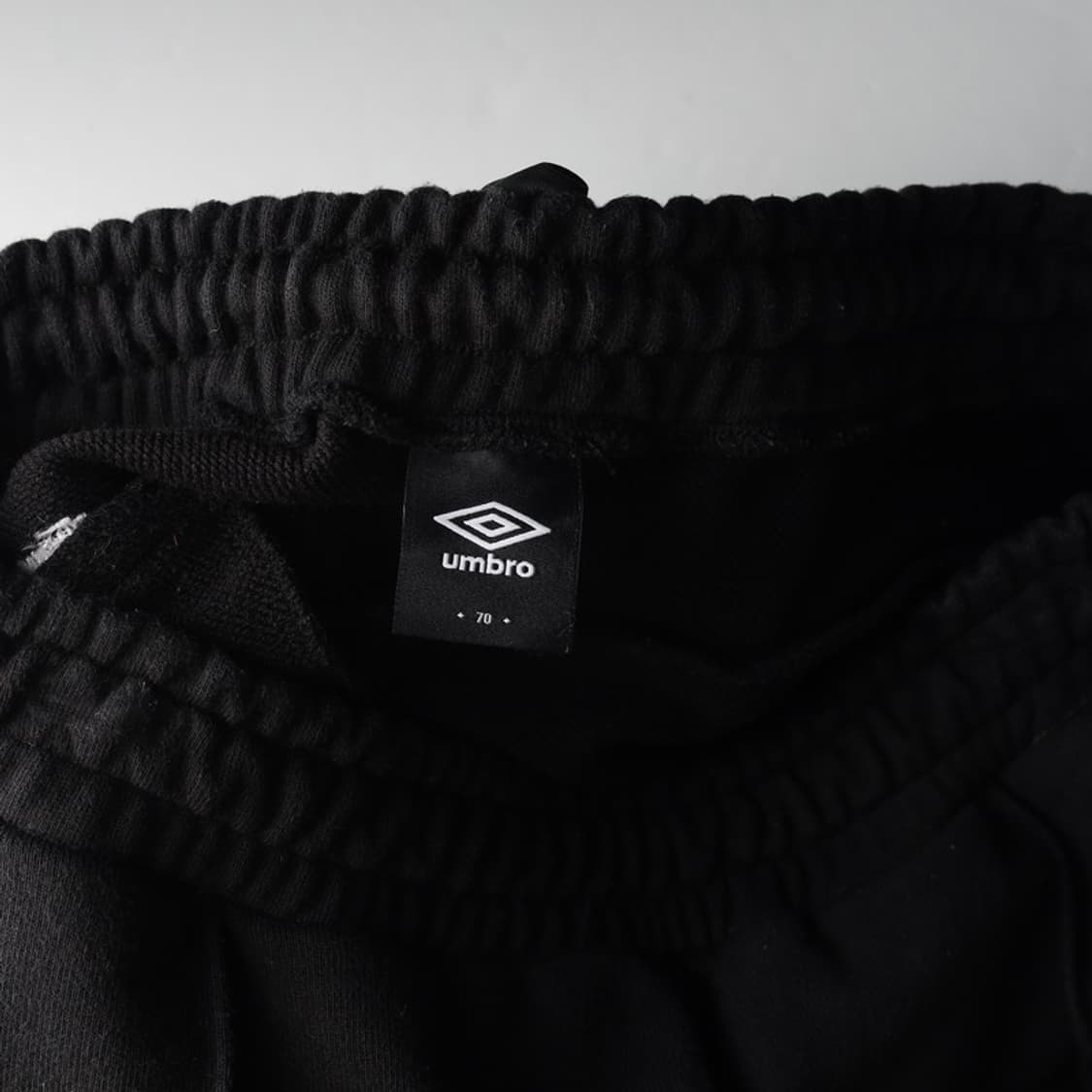 엄브로 핀턱 로고 와이드 스웨트 팬츠 블랙 S 상품이미지6