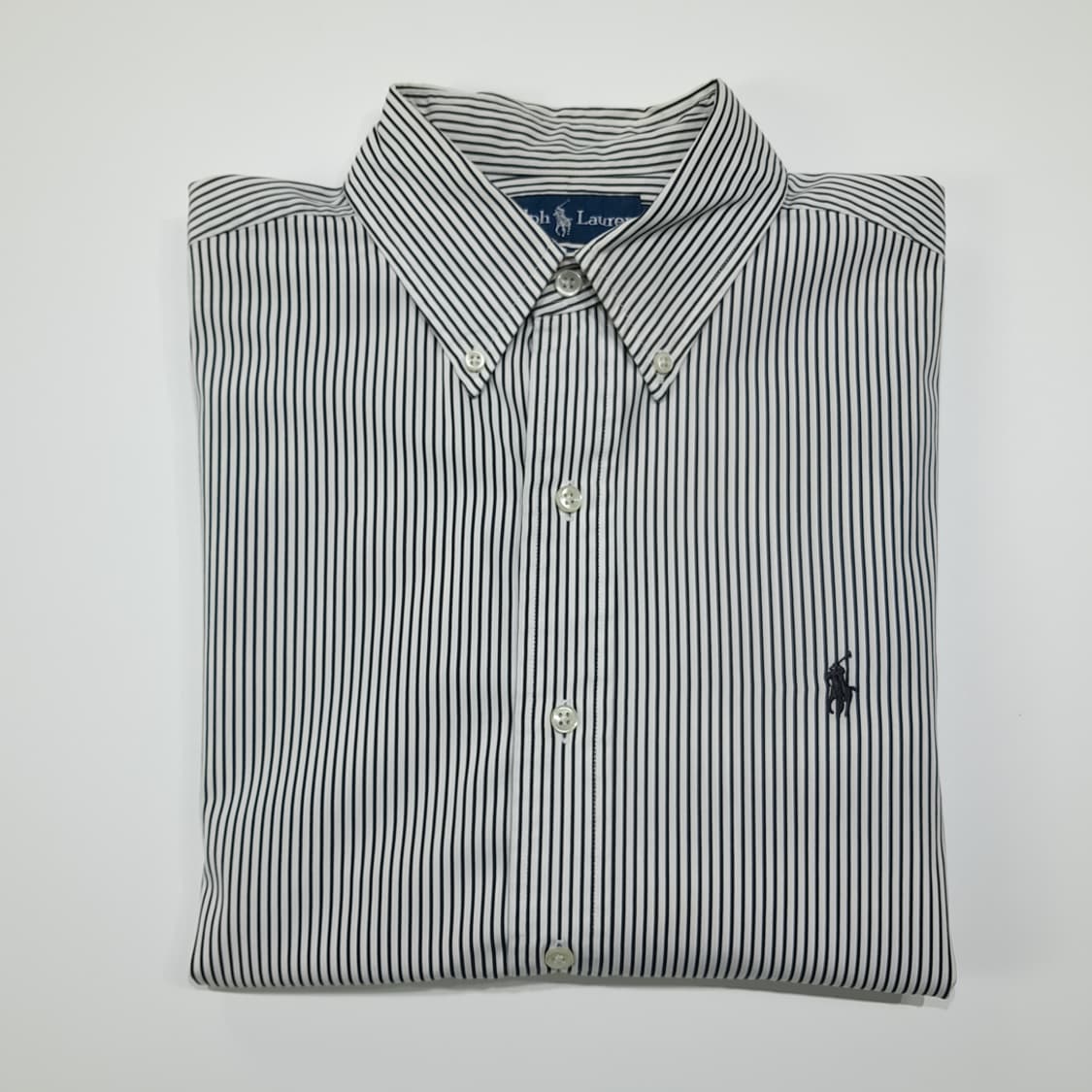 CL244 L 폴로 00s 필리핀판 면 스트라이프 셔츠 남방 상품이미지7