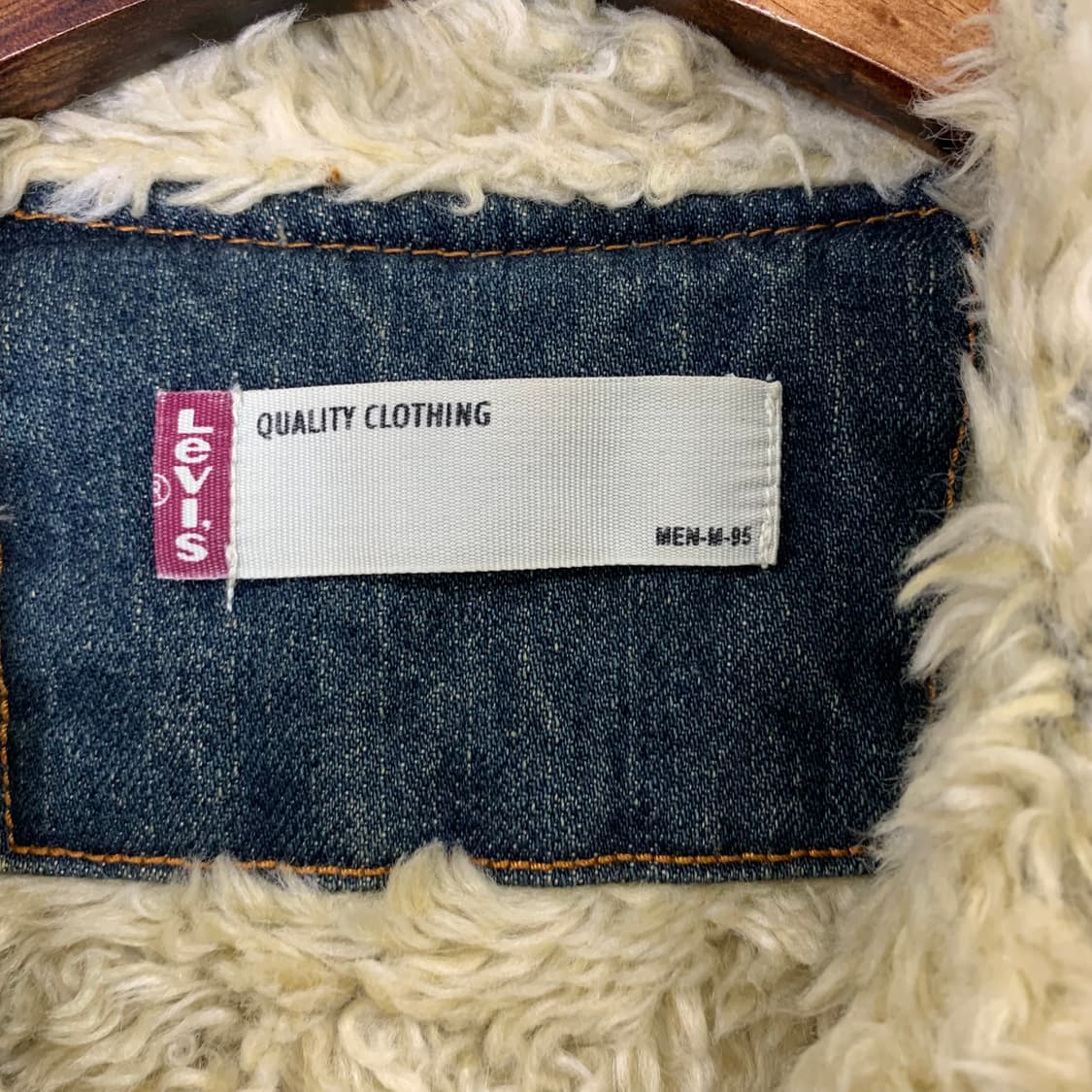 리바이스 레드탭 워싱 쉐르파 양털 데님 자켓 상품이미지7