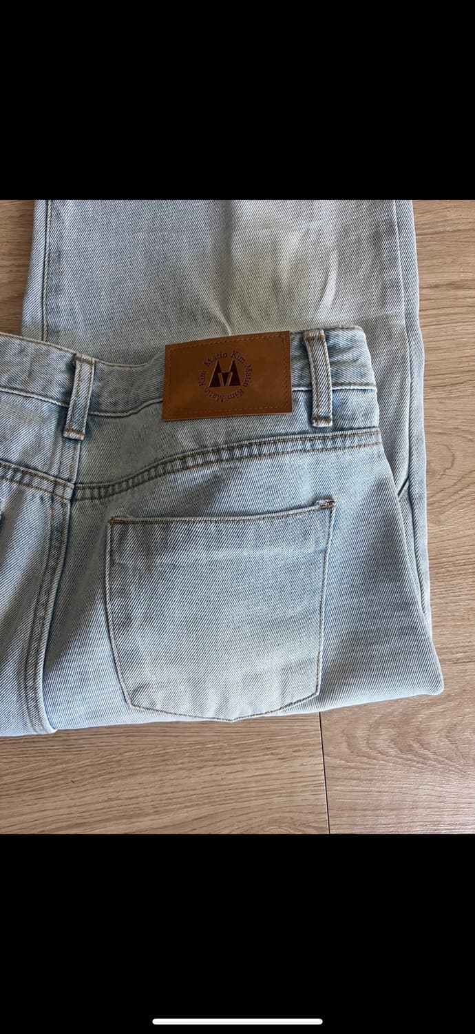 마뗑킴 일자핏부츠컷 연청 m  새상품 상품이미지2
