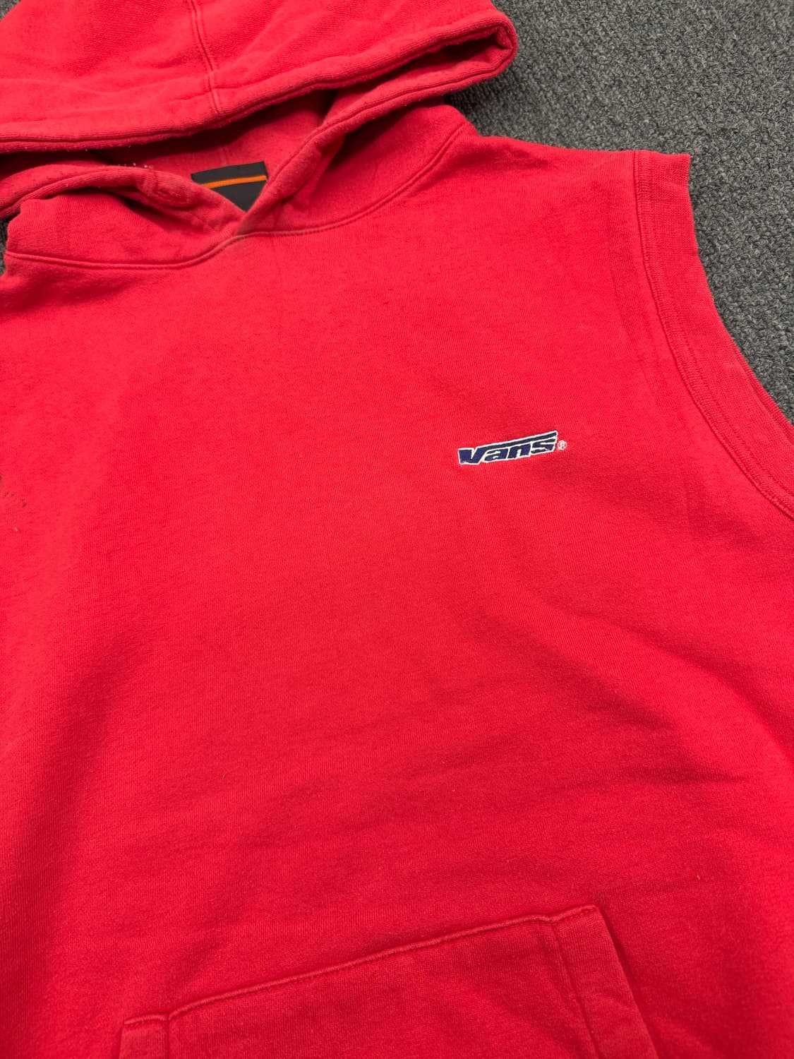 M)반스 빈티지 조끼 후드티 상품이미지2