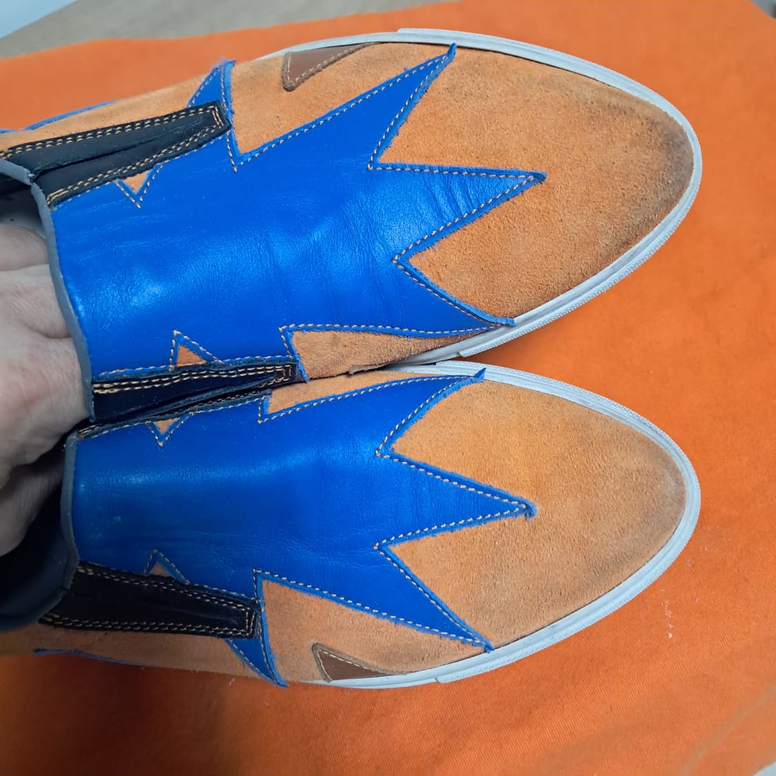 MSGM 오렌지 블루 스니커즈 35 상품이미지7