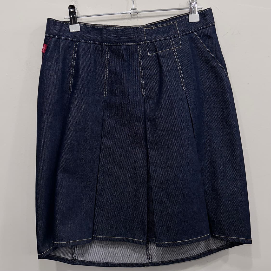 리바이스 레드택 생지 데님 셔링 하프 스커트 상품이미지4