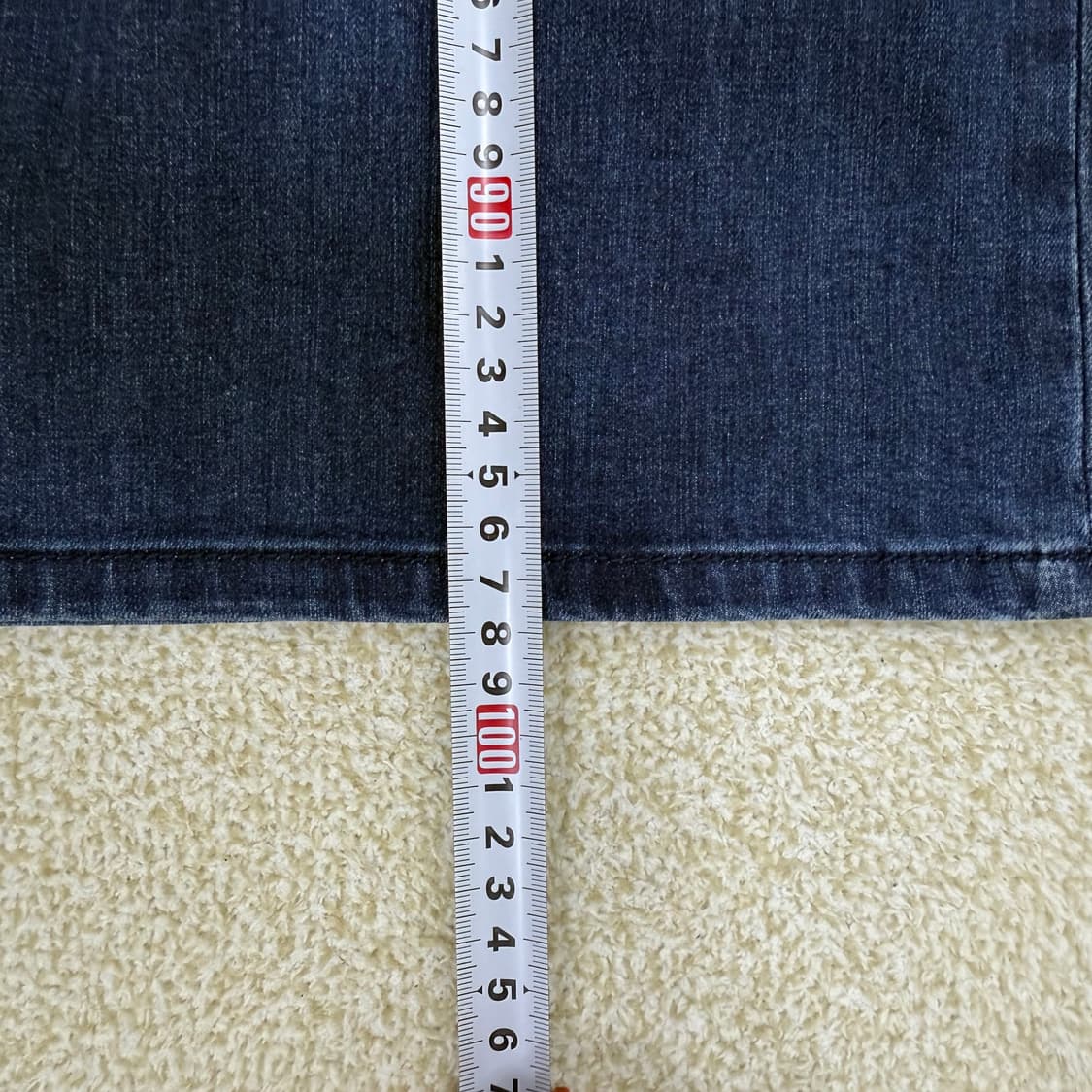 [81] 새상품 칼라거펠트 와이드 데님팬츠  0105T1 상품이미지9