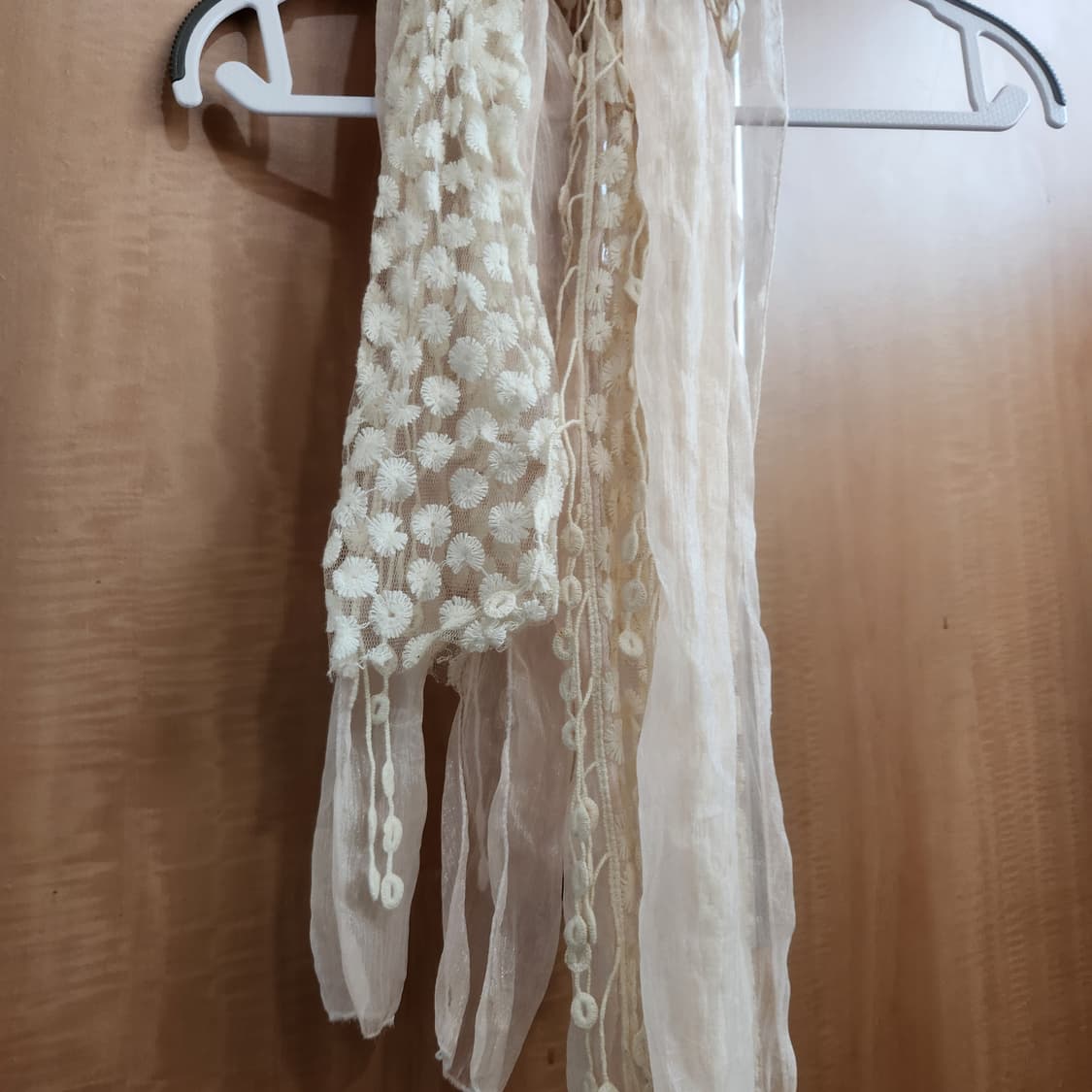 크림톤 플라워 레이스 스카프 상품이미지2