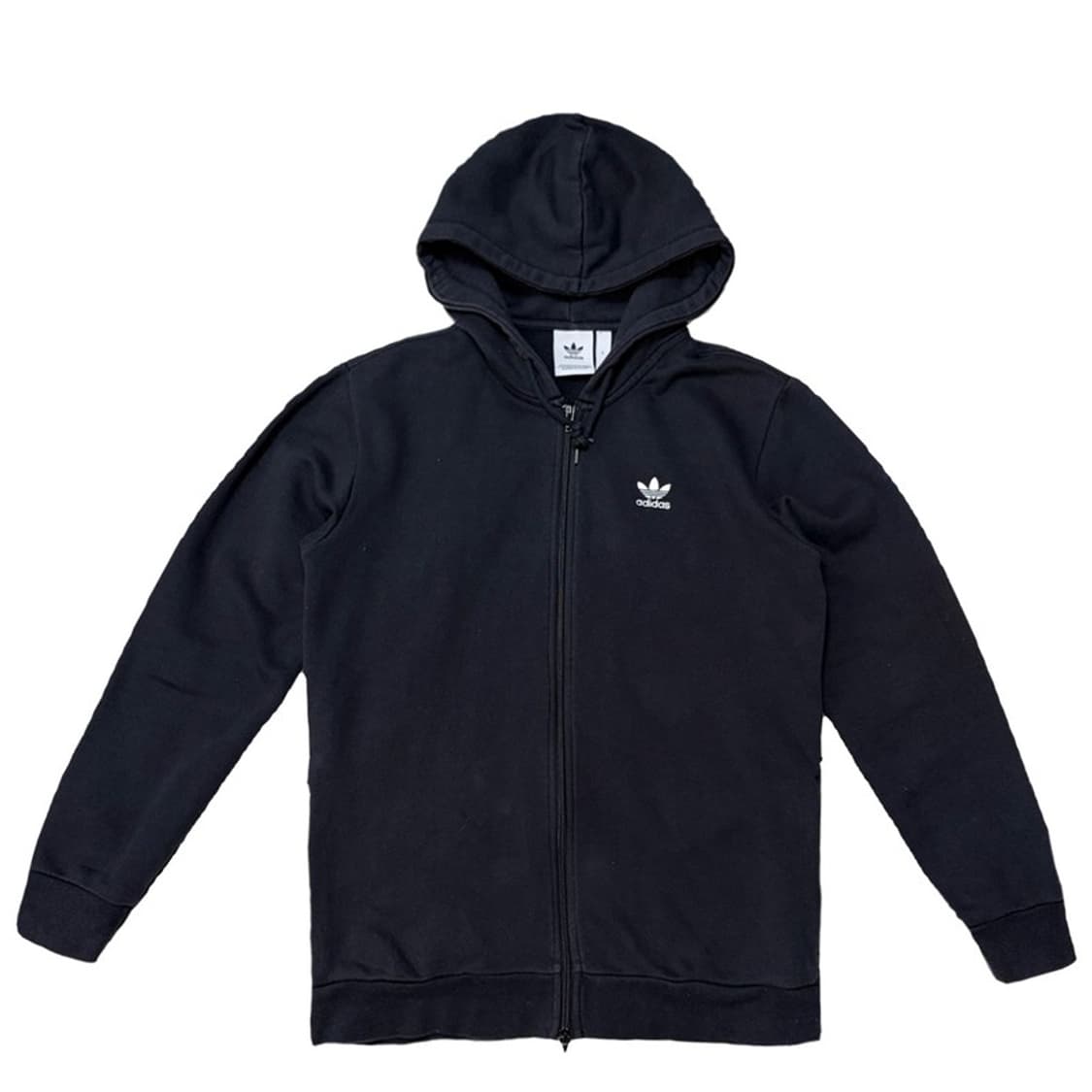 ADIDAS 파이어버드 백로고 블랙 후드집업 L 상품이미지1