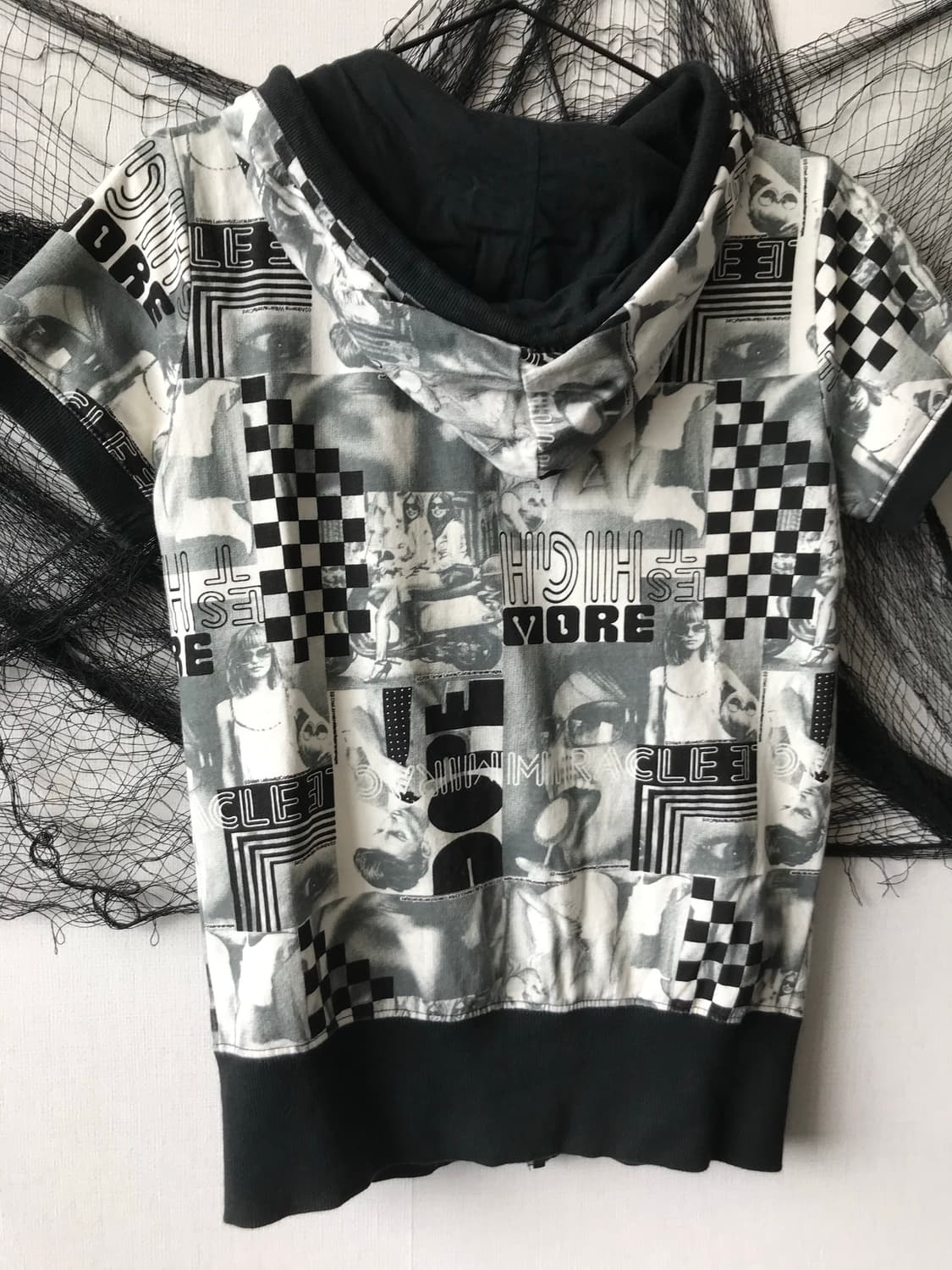 00s pattern cotton hoddie halfsleeve  상품이미지5