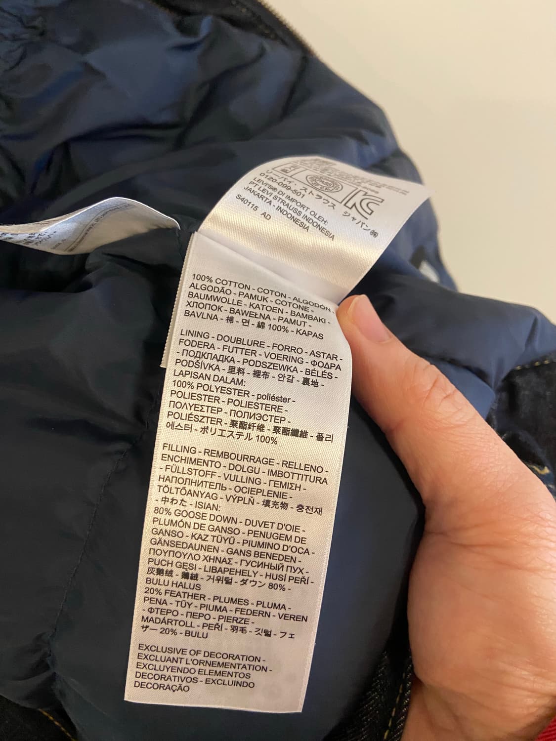 리바이스 데님 트러커 구스다운 자켓 상품이미지5