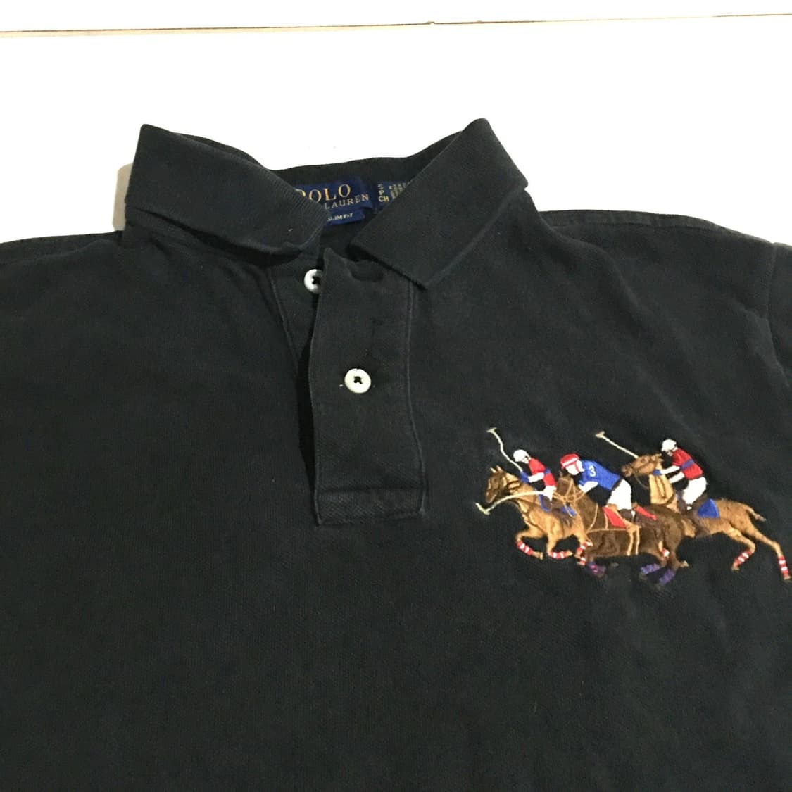 폴로 랄프로렌  트리플 포니 커스텀 슬림핏 카라티  상품이미지2