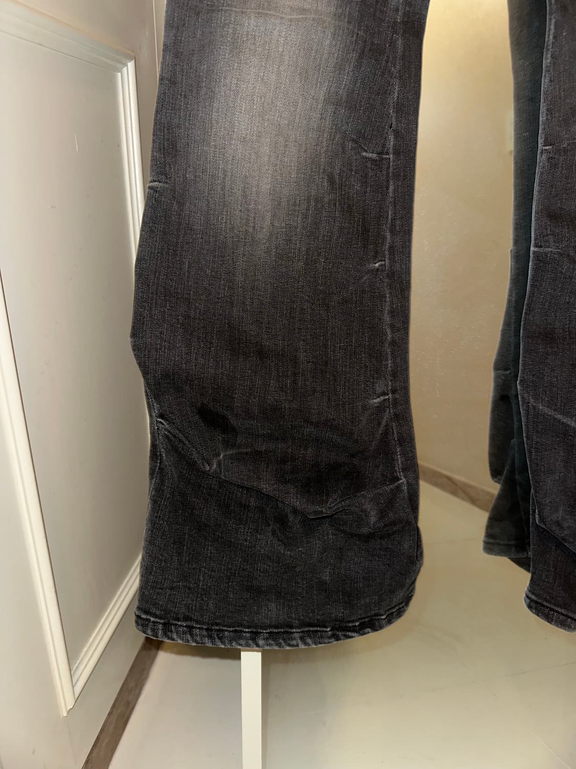 Y2K 워싱 부츠컷 데님 그레이 M 상품이미지2