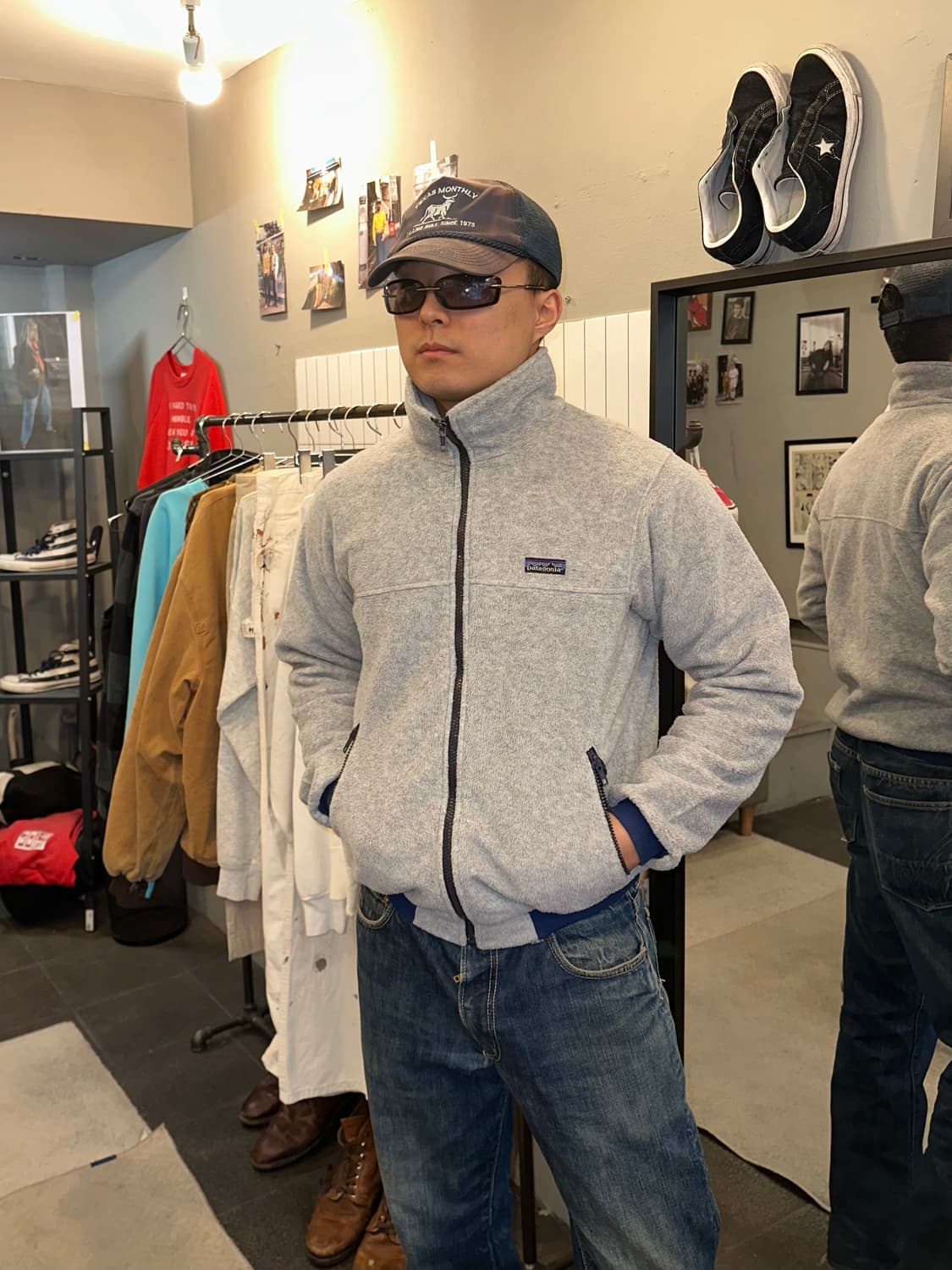 90‘s Patagonia grey pullover fleece  상품이미지2