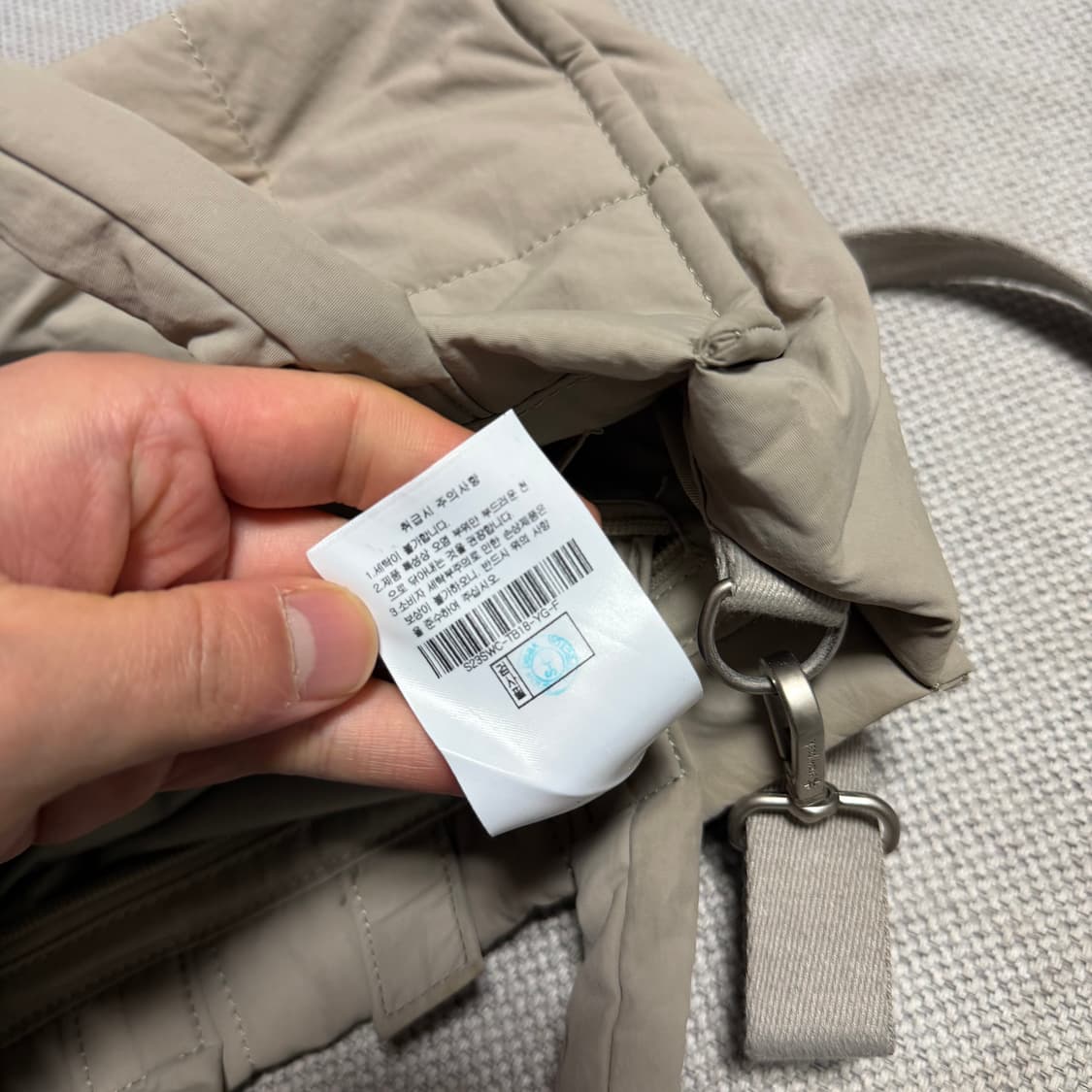 스노우피크 어페럴 퀄팅 패딩 토트백 상품이미지5