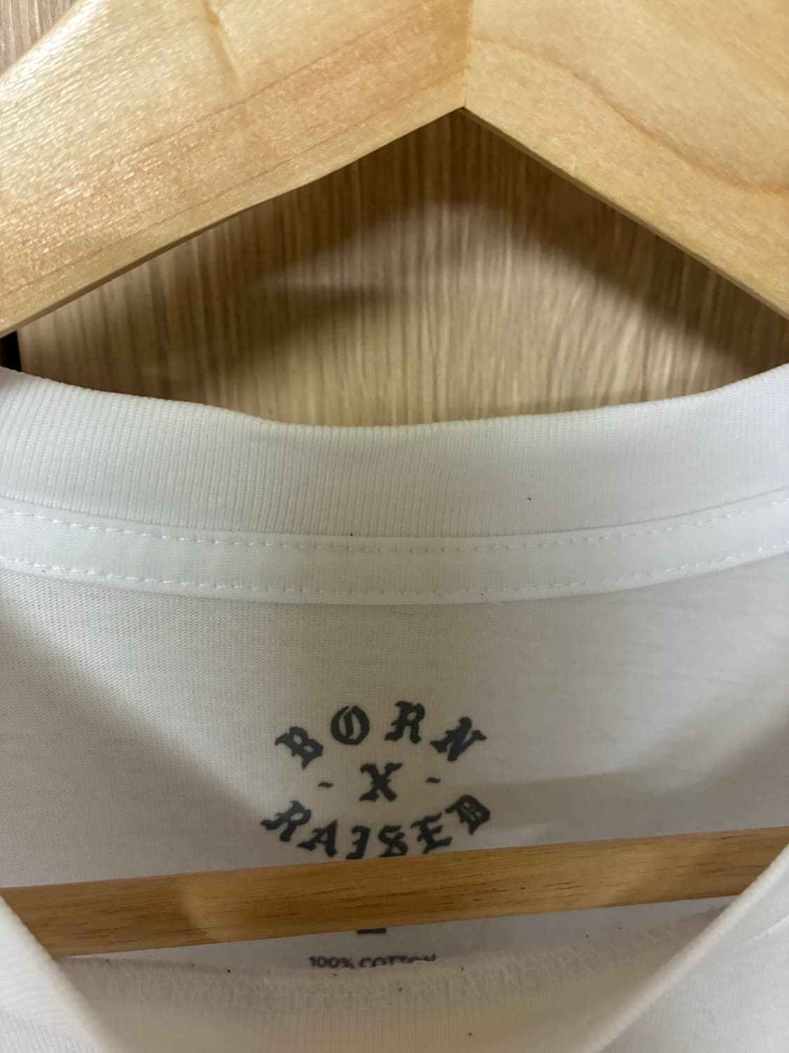 [L]본앤레이즈드 티셔츠 화이트 상품이미지3