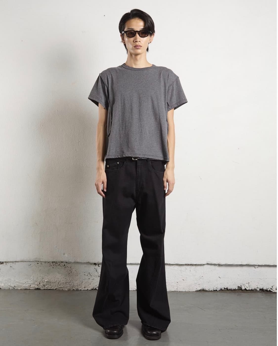 NVRFRGT 트위스트 와이드 페이드 진 상품이미지8