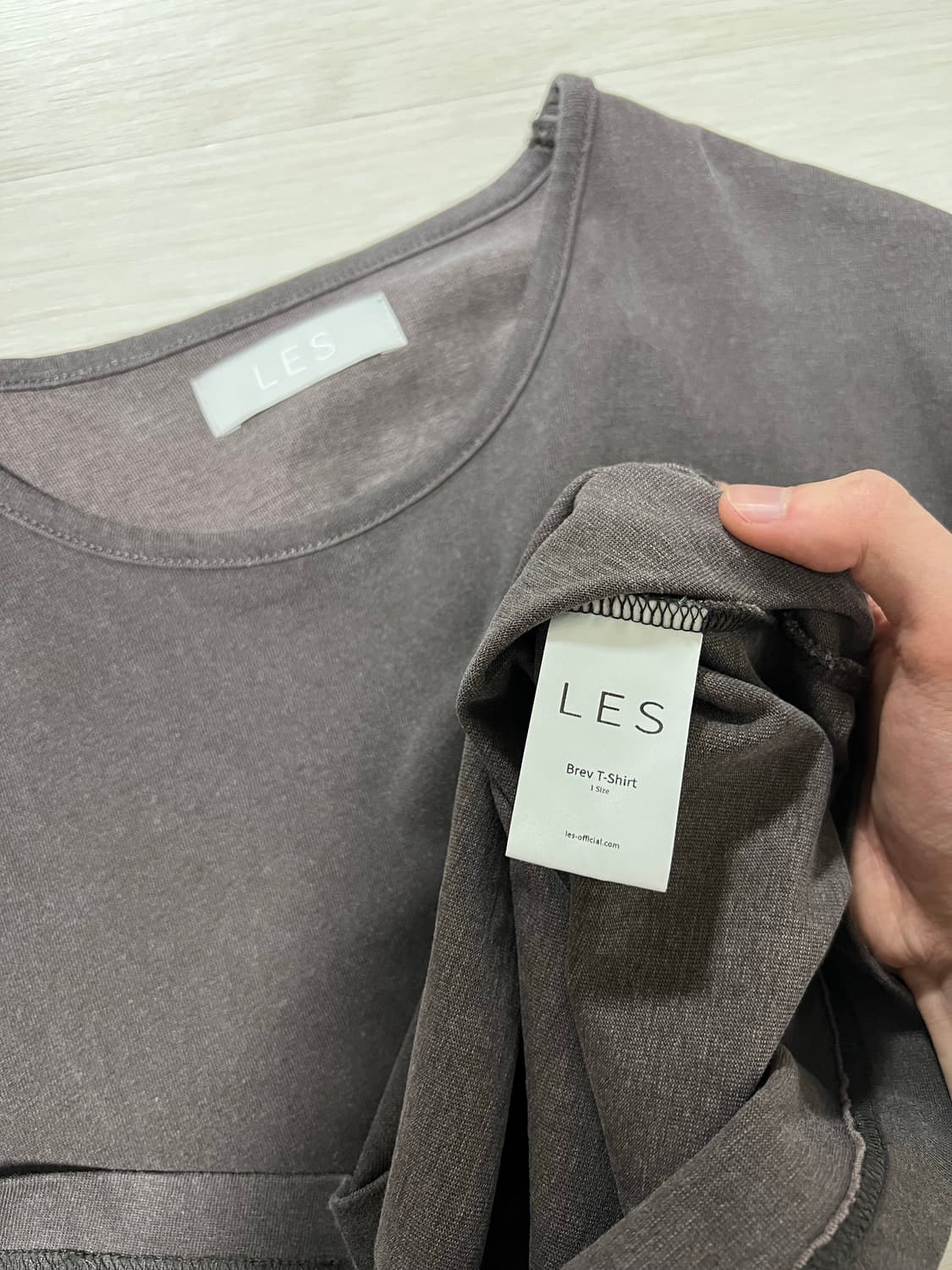 [1] les brev t-shirt brown 상품이미지3