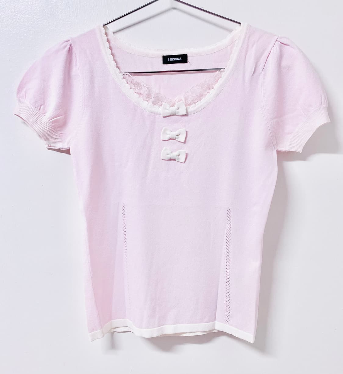 일브 레이스 아기 리본 연쿨핑 로걀탑 상품이미지1