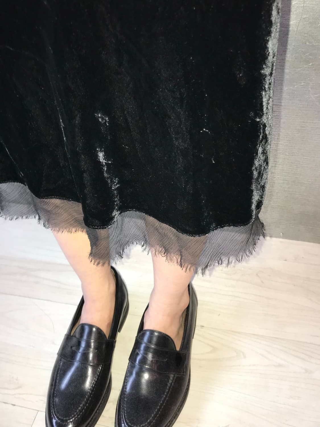 ✷ Velvet Black Skirt 상품이미지1