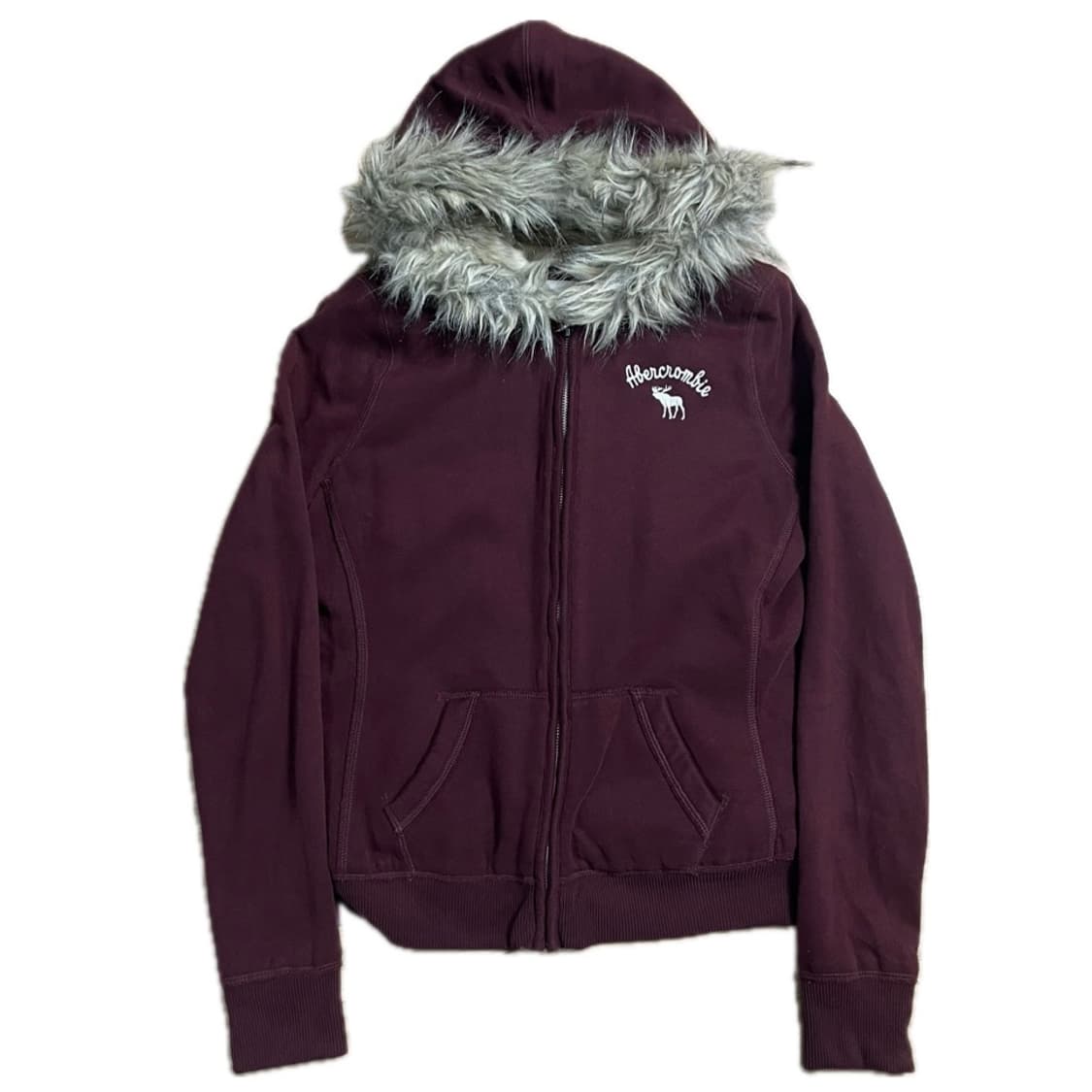 Abercrombie Deep Burgundy Wolf. Hooded z 상품이미지1