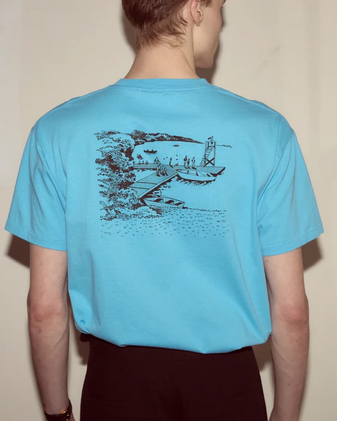 [S,L]보디 BODE Laketown 티셔츠/블루 상품이미지1
