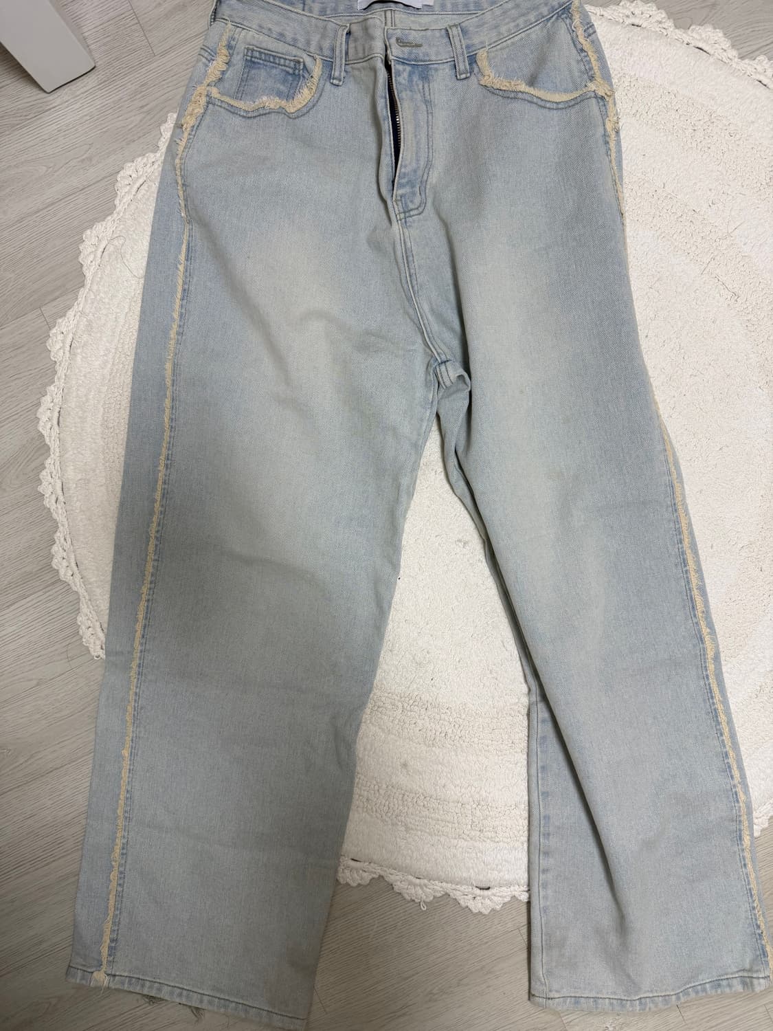 소프트 서울 데미지 워싱 데님 팬츠 상품이미지5