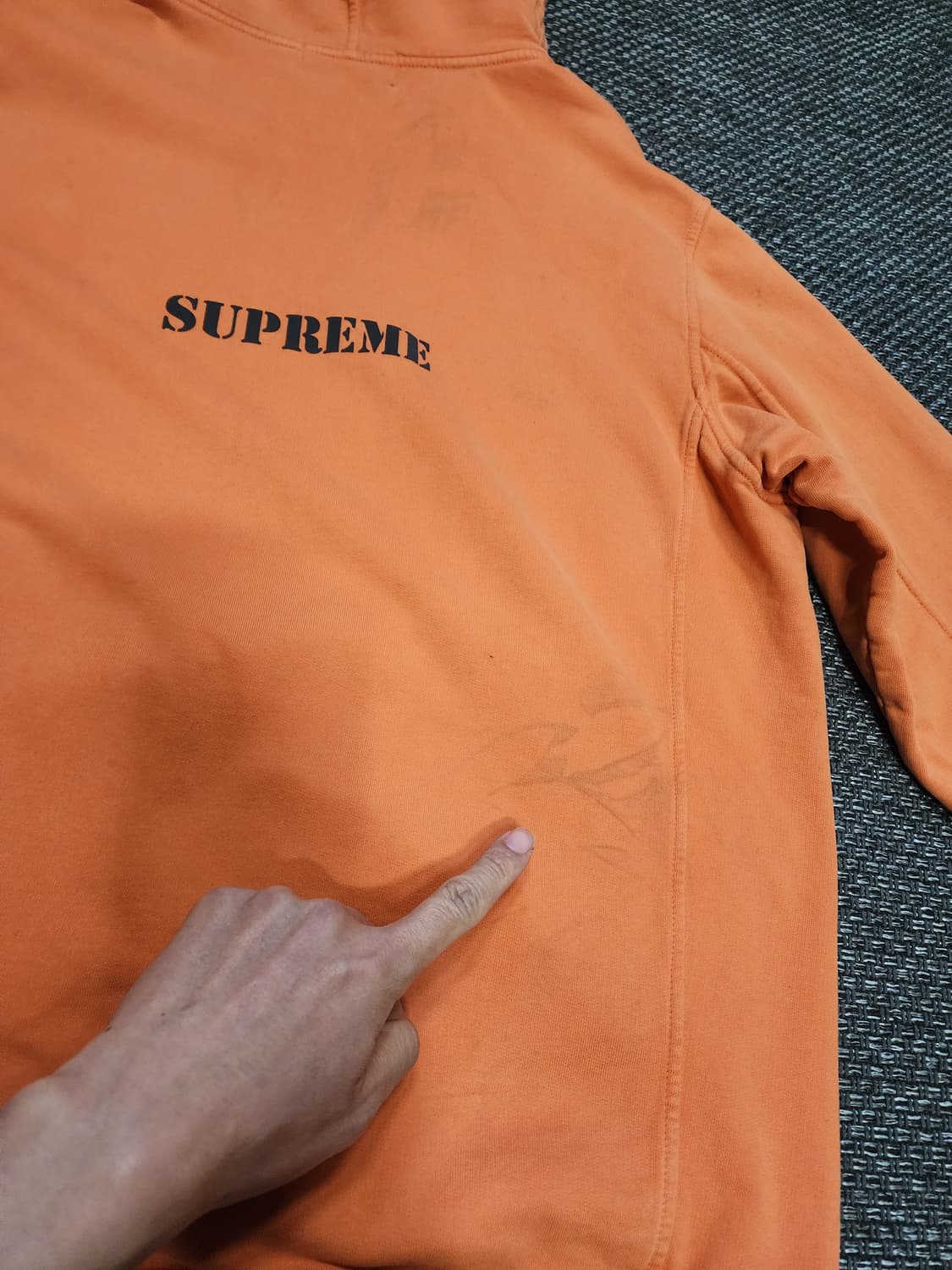 슈프림  x 스톤아일랜드 후드티 XL 상품이미지7