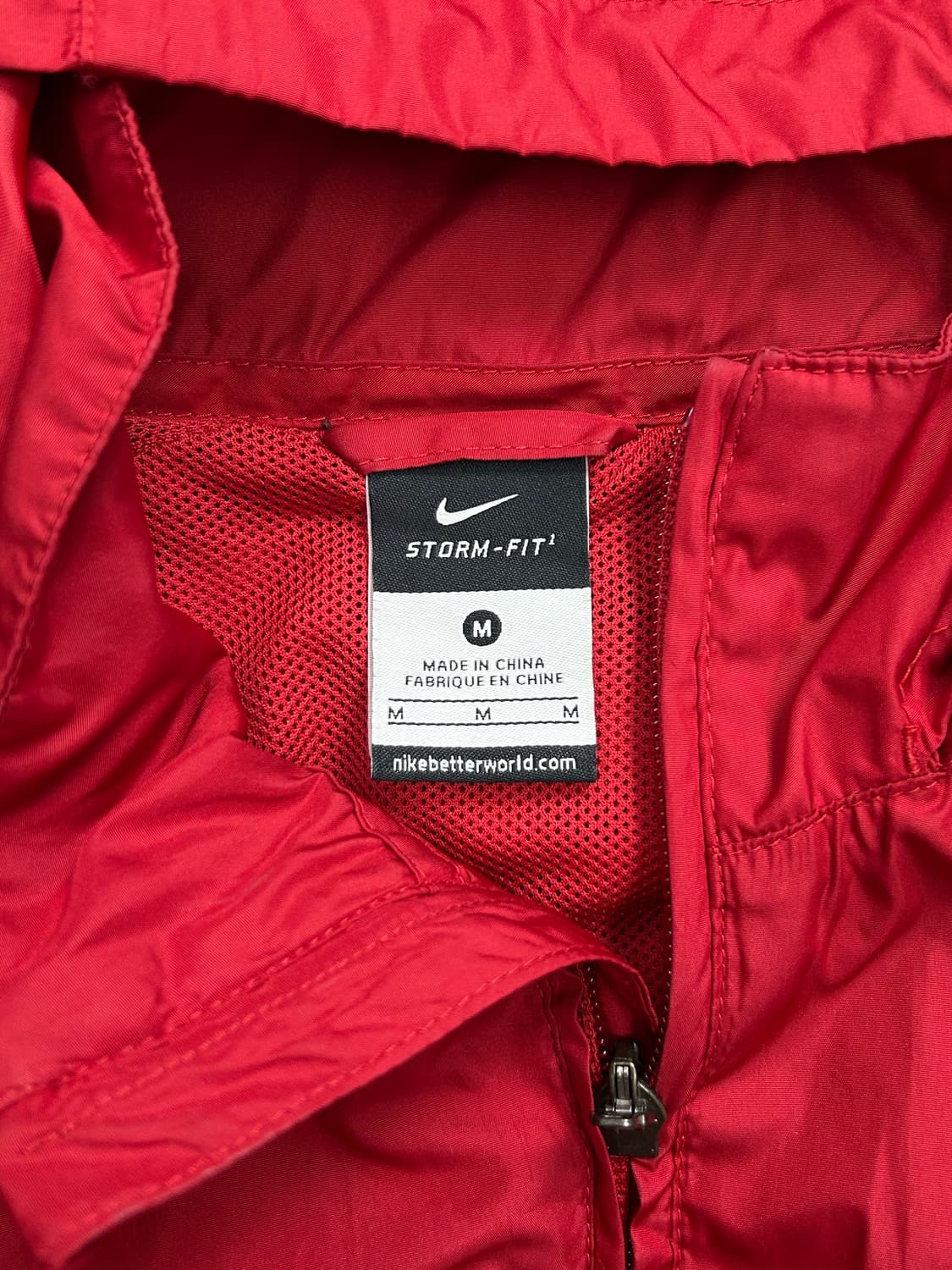 나이키 레드 사이드라인 스우시 바람막이 M 상품이미지5