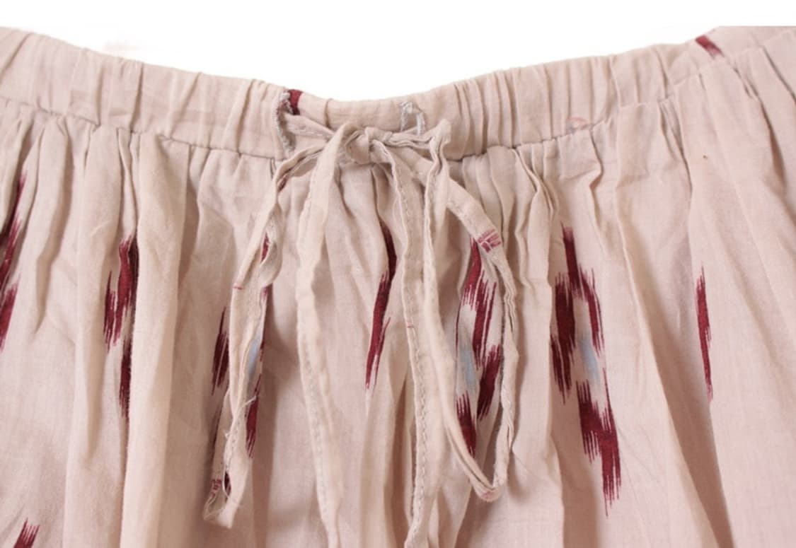 Cream Border Boho Flare Skirt 상품이미지2