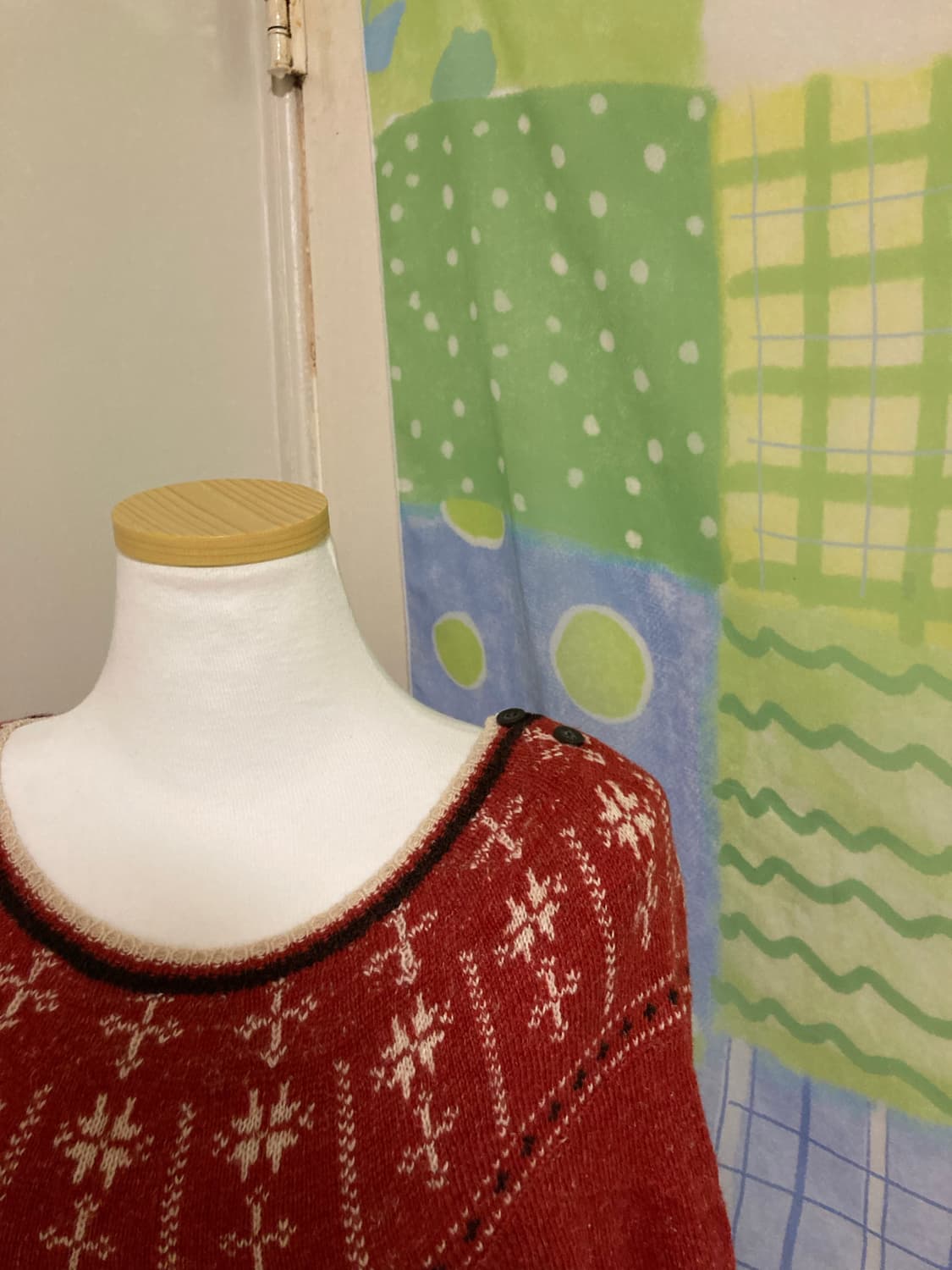 딸기 니트 원피스 상품이미지4