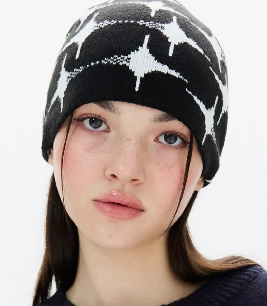 (새상품) 러브이즈트루 별 패턴 비니 상품이미지1