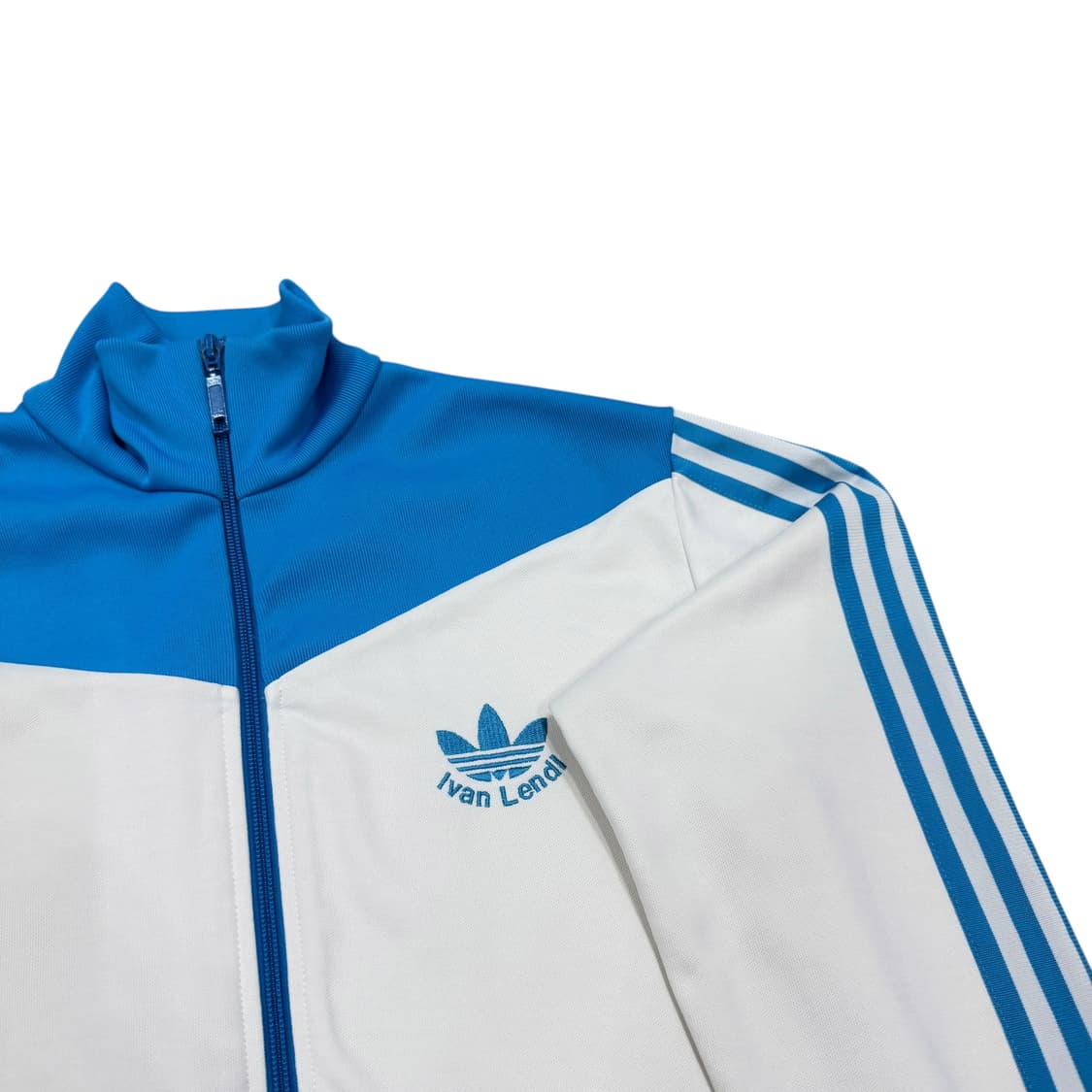 아디다스 빈티지 김채원깔 아이반 랜디 트랙탑 져지 자켓 화이트 블루 M 상품이미지2