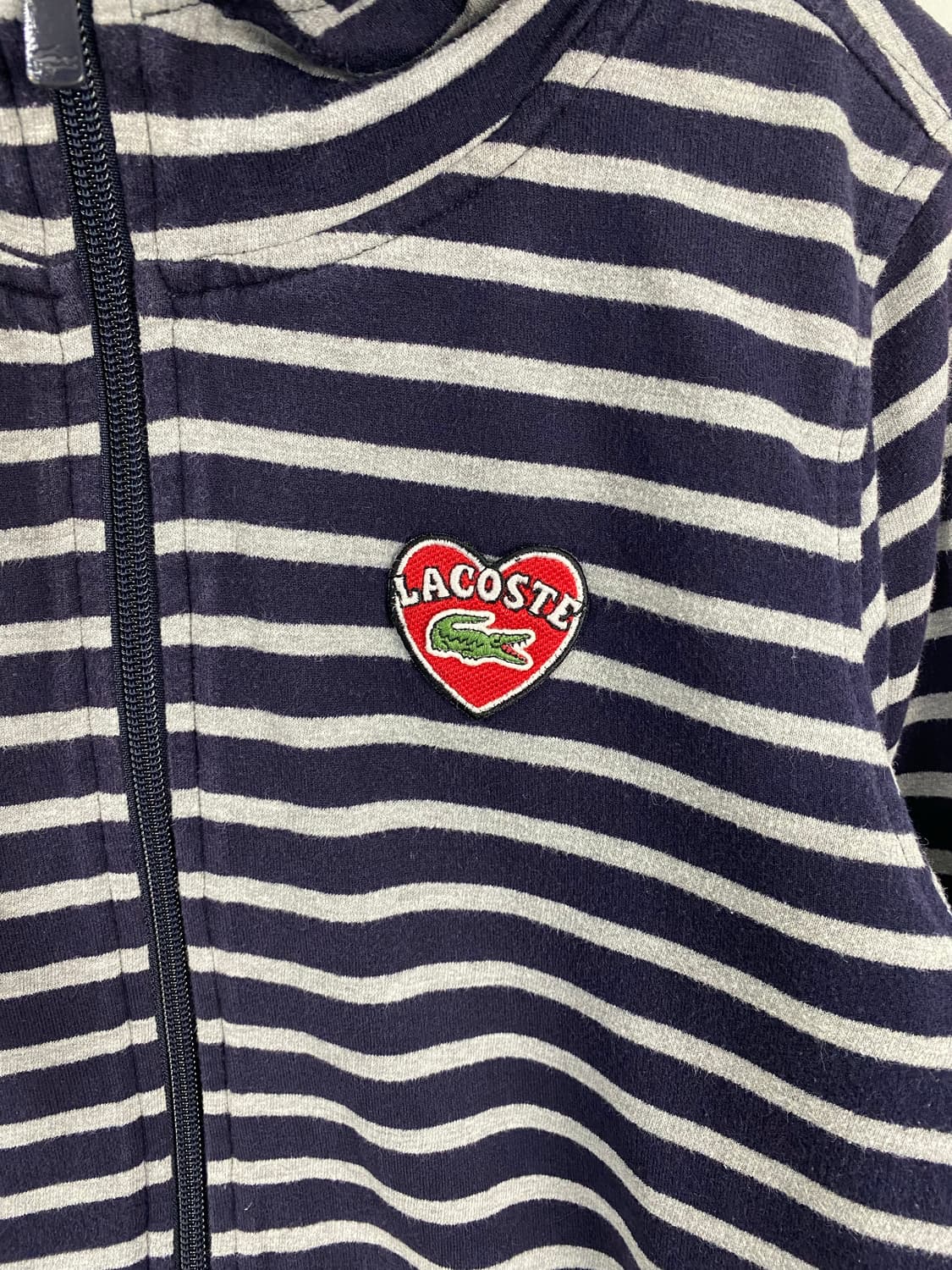 라코스테 스트라이프 하트로고 후드집업 40 <562> 상품이미지4