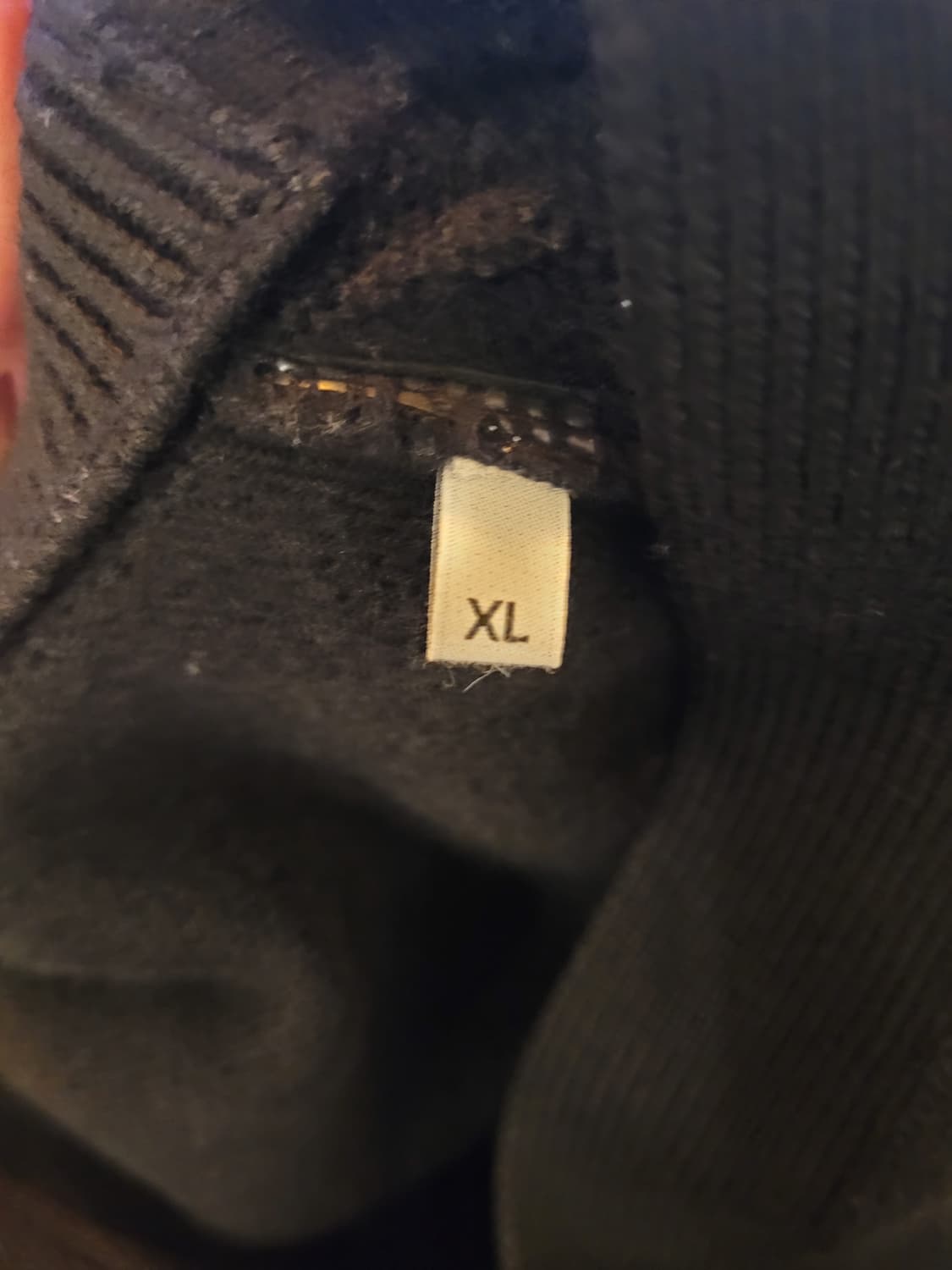 (XL) 아미 인타르시아 빅로고 가디건 검빨 상품이미지8