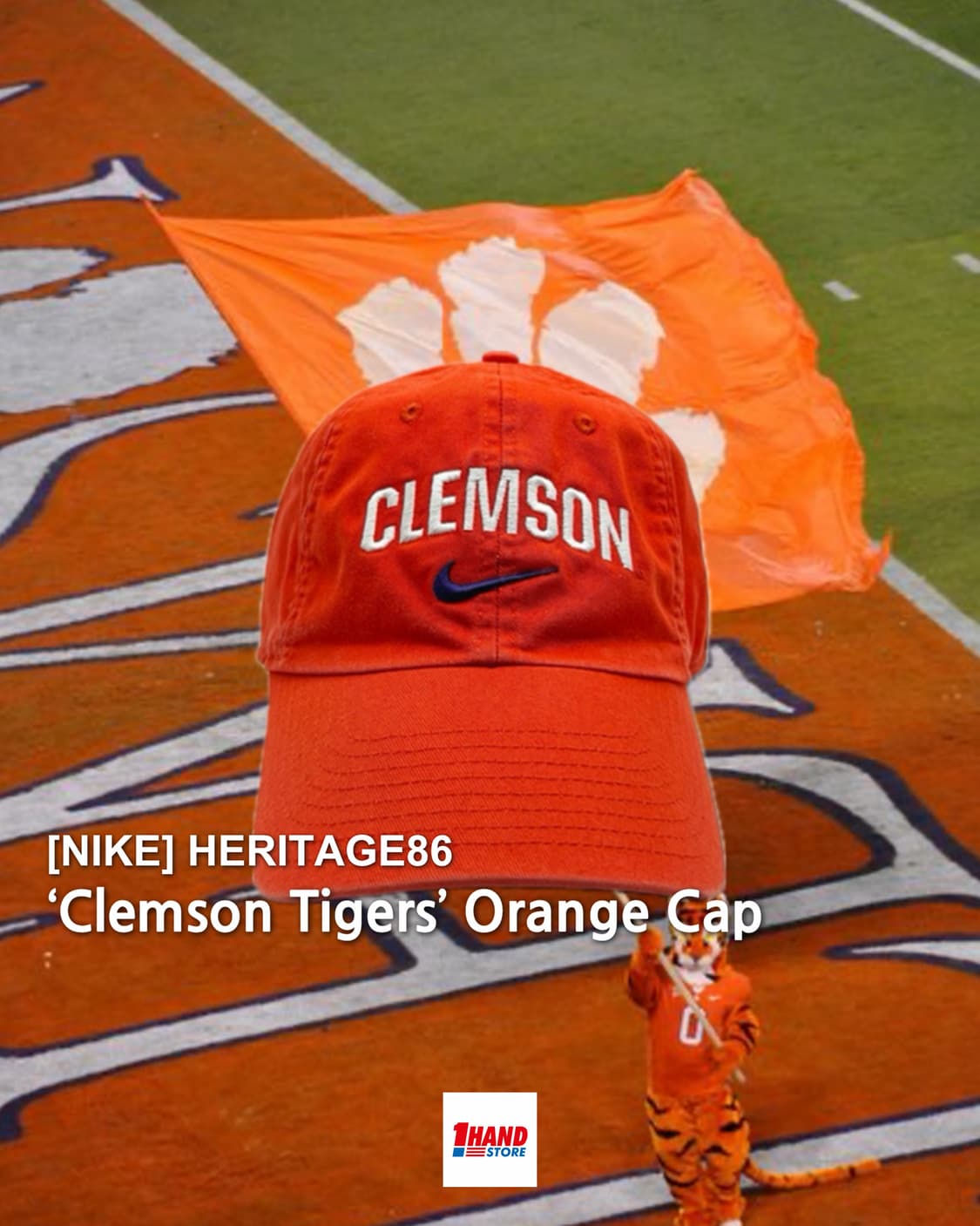 나이키 오렌지 모자 NIKE NCAA CLEMSON 헤리티지86 볼캡 상품이미지1